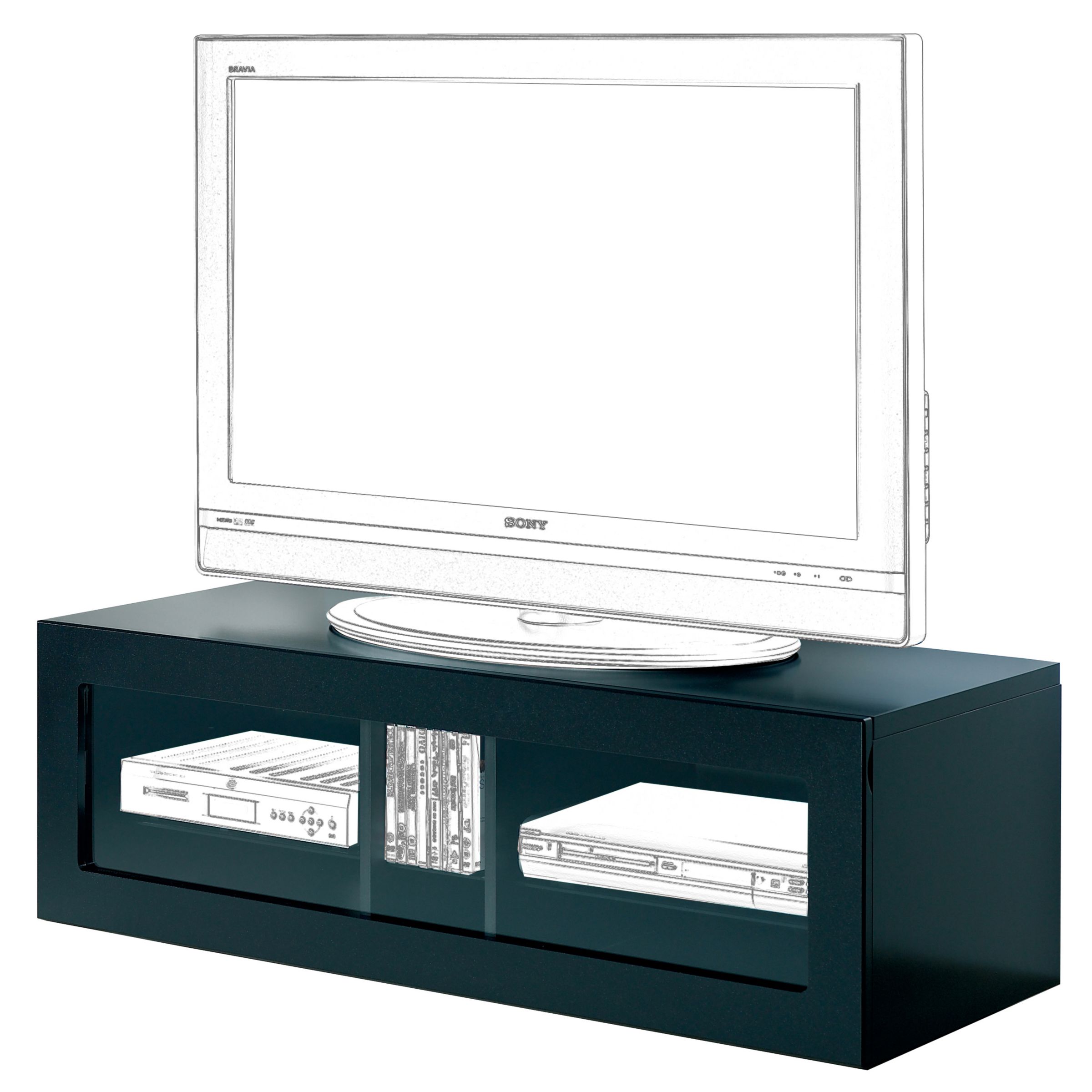Alphason ABR1100B Television Stand Ambri Black