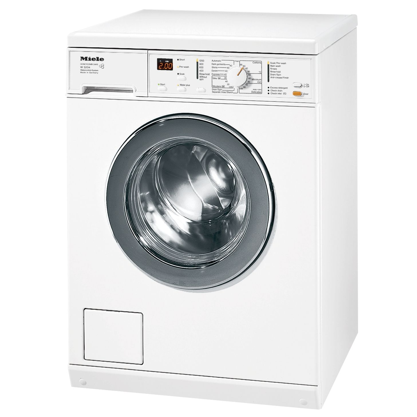 Miele W3204 Washing Machine, White at John Lewis
