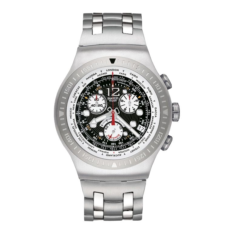 Swatch Men Naturally Get Fly Watch, Black