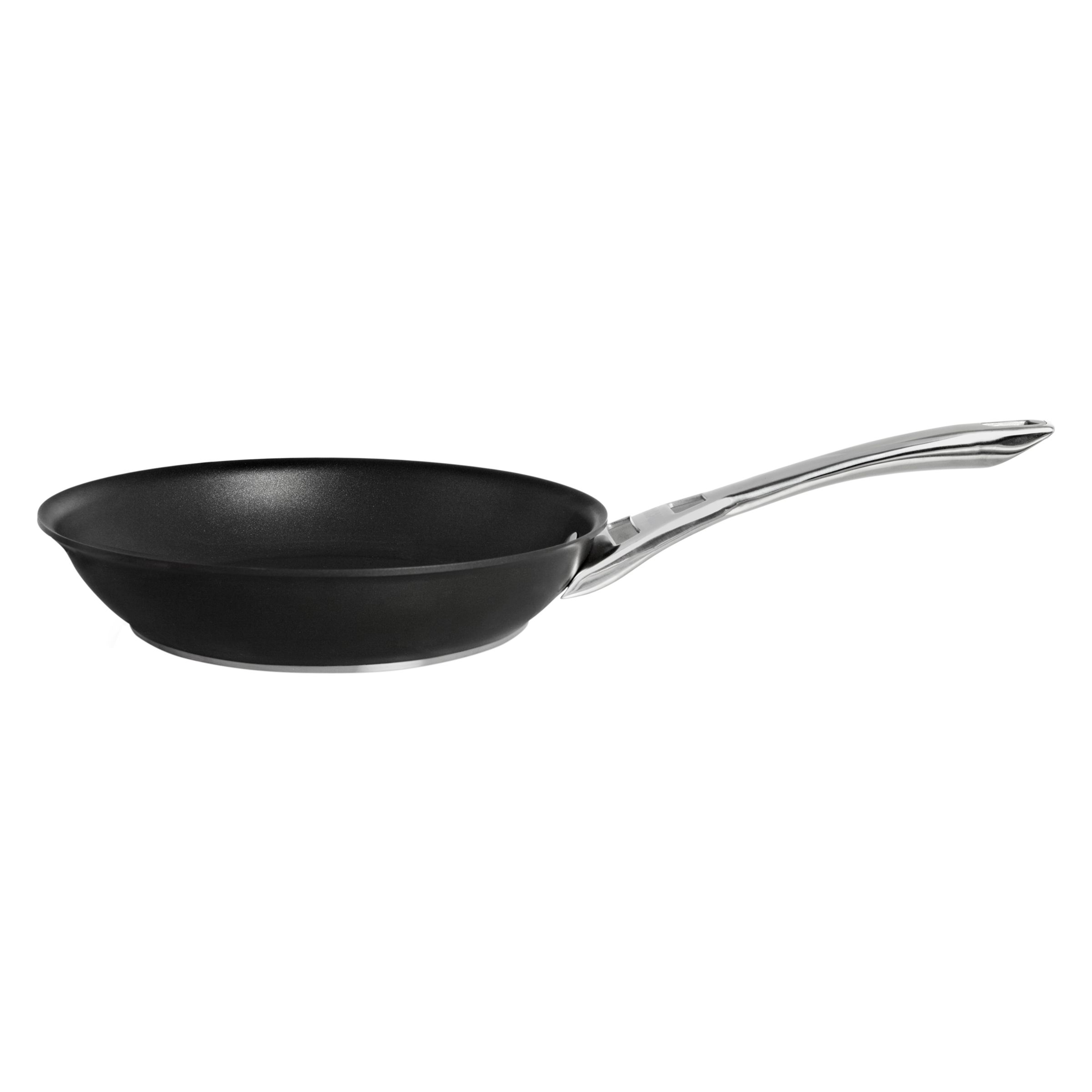 Meyer Infinite Circulon features the Total&reg; hard anodized food release system. This combines a unique "hi-low" (raised circles and grooves) base and a state of the art non-stick formula.The hi-low interior groove system gives a high resistance to abrasion and requires little or no oil, allowing you to cook more healthily.The fully encapsulated stainless steel and aluminium base makes for fast, even heat distribution and is suitable for use on all hob types inclusing induction.With cast stainless steel lids and handles. Oven safe up to Gas Mark 9 (475F). Lifetime guarantee.