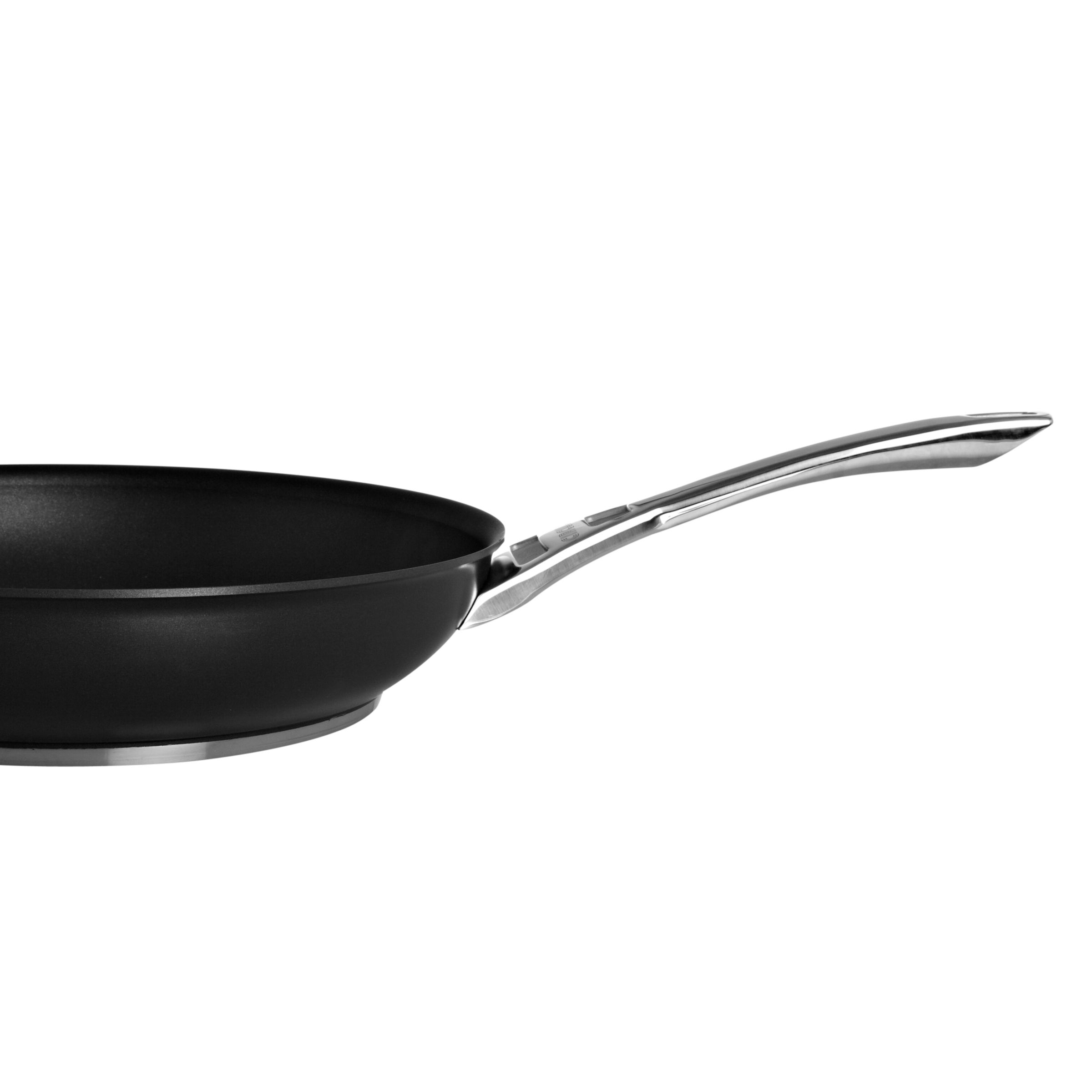 Meyer Infinite Circulon features the Total&reg; hard anodized food release system. This combines a unique "hi-low" (raised circles and grooves) base and a state of the art non-stick formula.The hi-low interior groove system gives a high resistance to abrasion and requires little or no oil, allowing you to cook more healthily.The fully encapsulated stainless steel and aluminium base makes for fast, even heat distribution and is suitable for use on all hob types inclusing induction.With cast stainless steel lids and handles. Oven safe up to Gas Mark 9 (475F). Lifetime guarantee.
