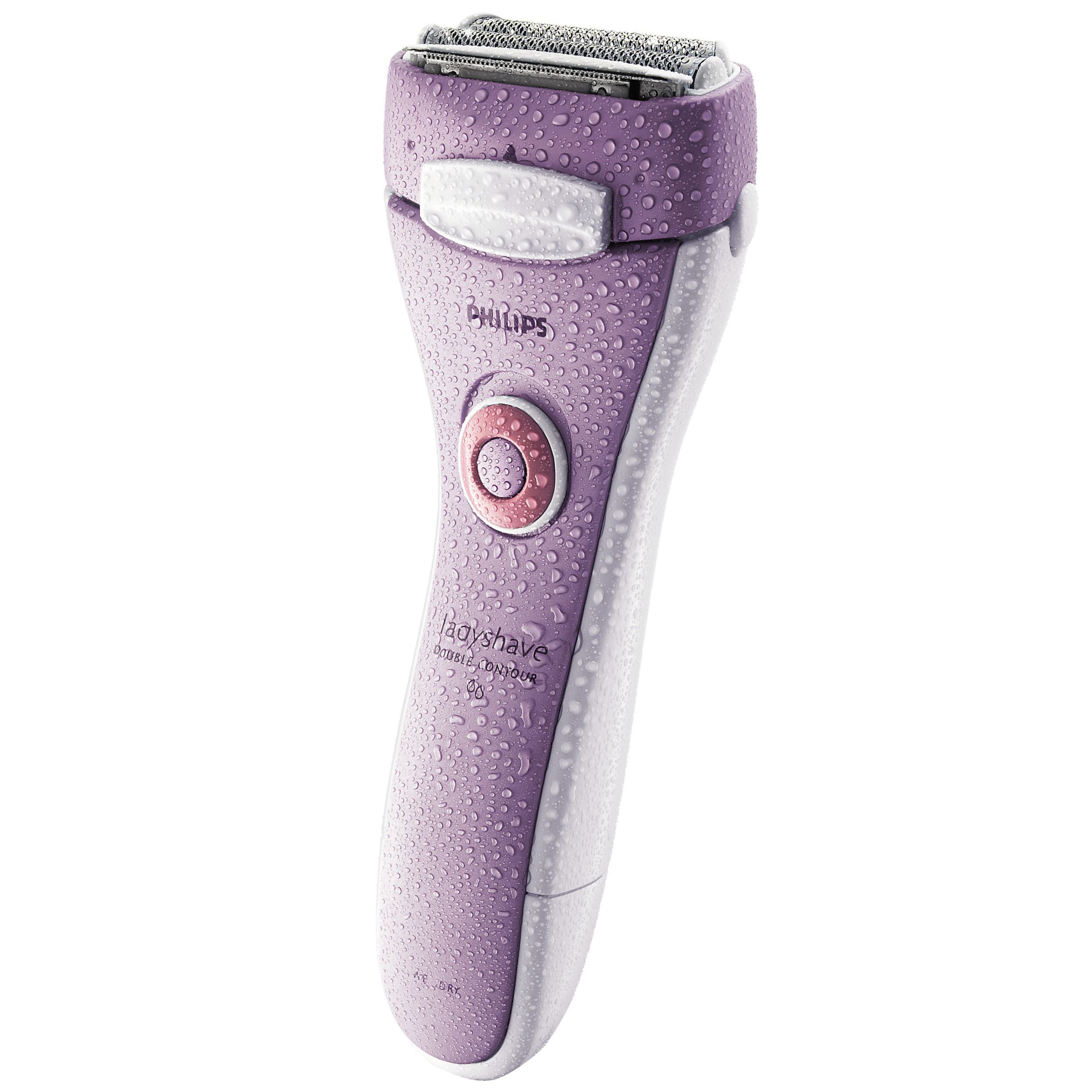 The Philips HP6335 Double Contour ladyshave has an innovative, hypo-allergenic double foil for a fast and more efficient shave. Its twin-head makes light work of even the toughest hairs, without fear of nicks or cuts, with the floating head following your body's curves. There's even a pop-up trimmer for longer hairs and bikini line. The shaving head can be easily washed - just run it under the shower.