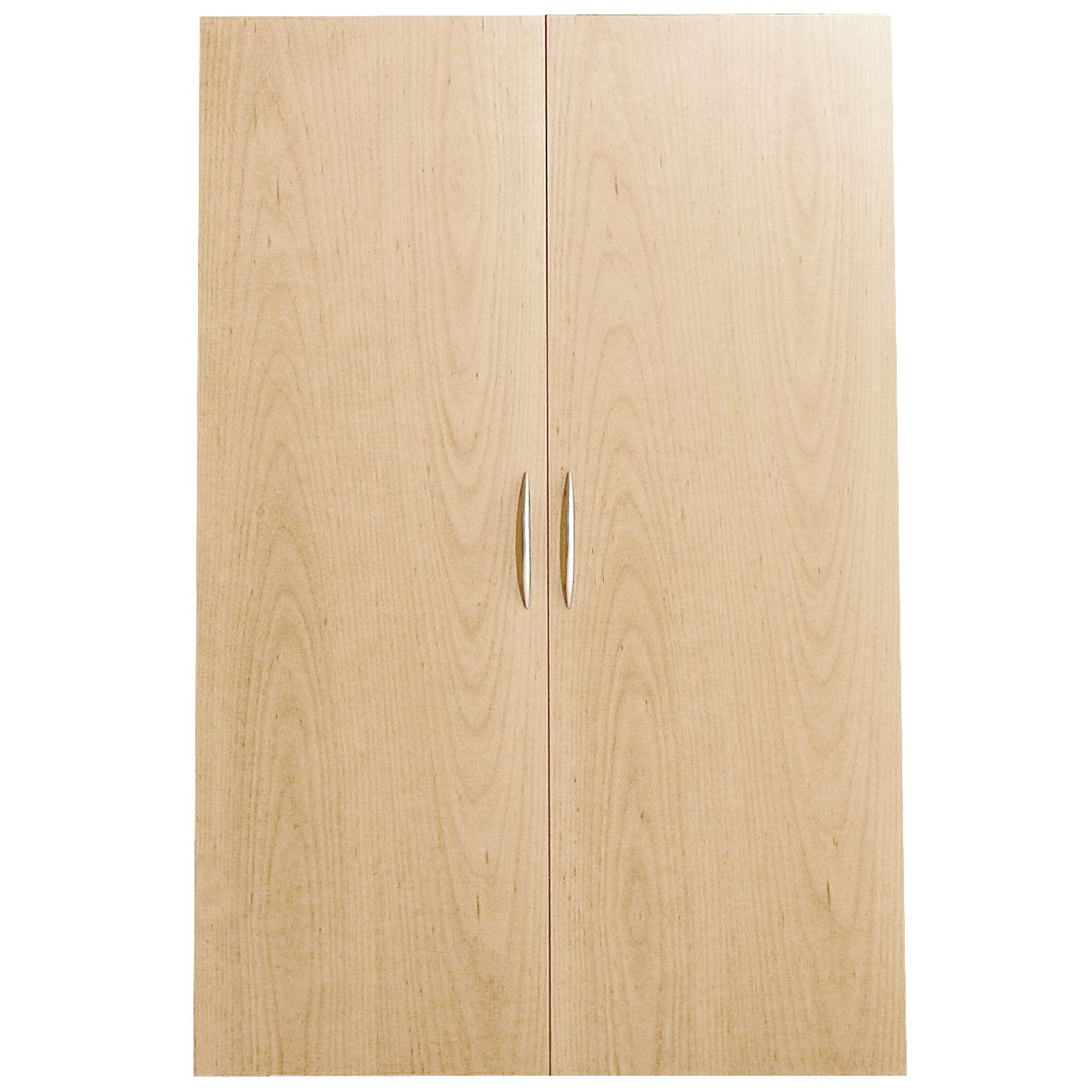 Laya Bookcase 110cm Solid Doors, Beech