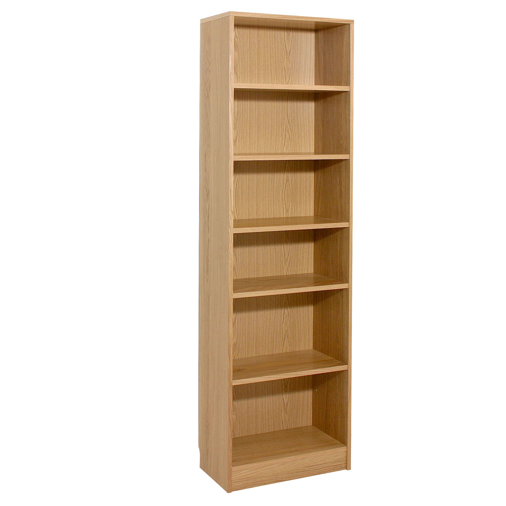 Laya Tall Narrow Bookcase- Oak