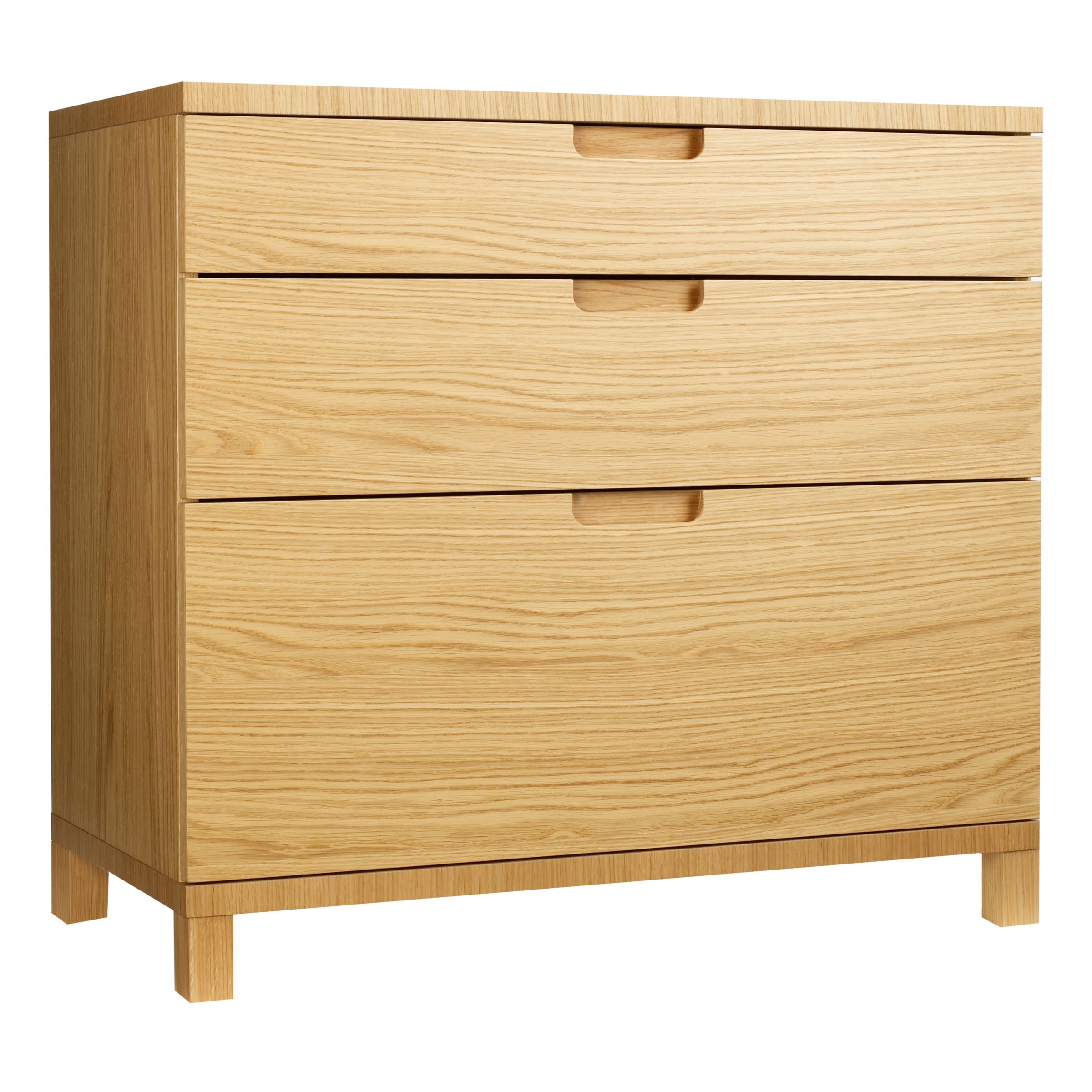 buy John Lewis Abacus 3-Drawer Filing Chest, Oak toys & games