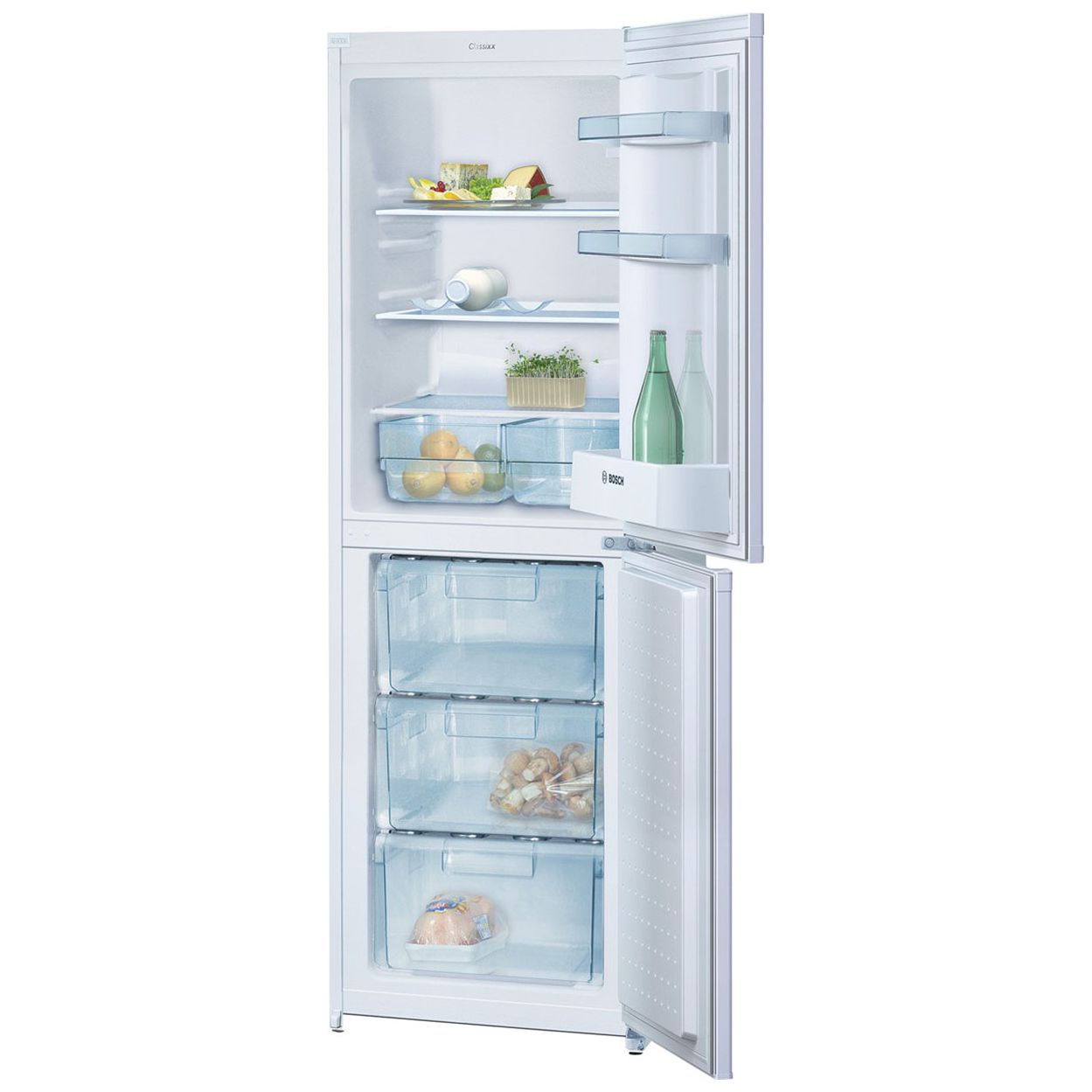 Bosch Classixx KGV28V01GB Fridge Freezer, White at John Lewis