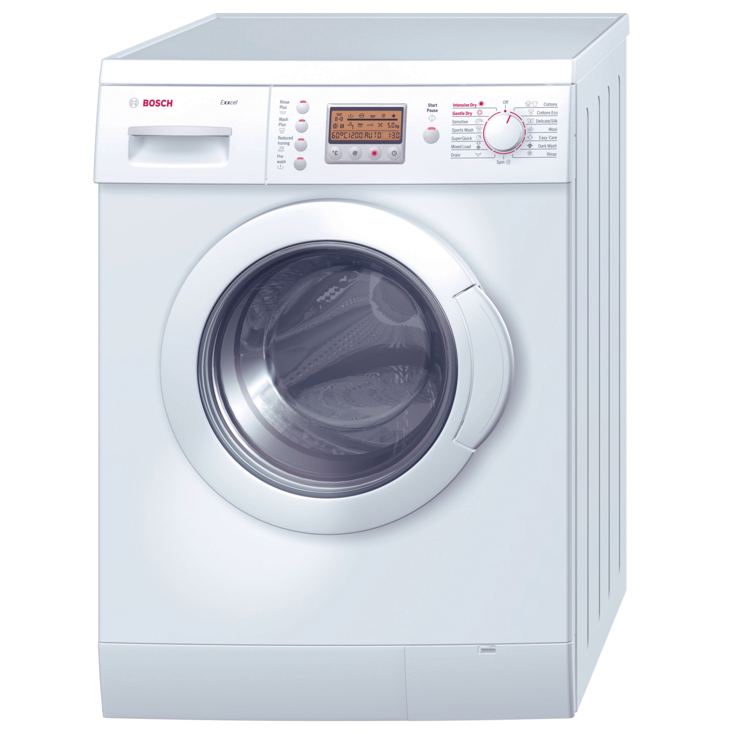 Bosch Exxcel WVD24520GB Washer Dryer, White at John Lewis