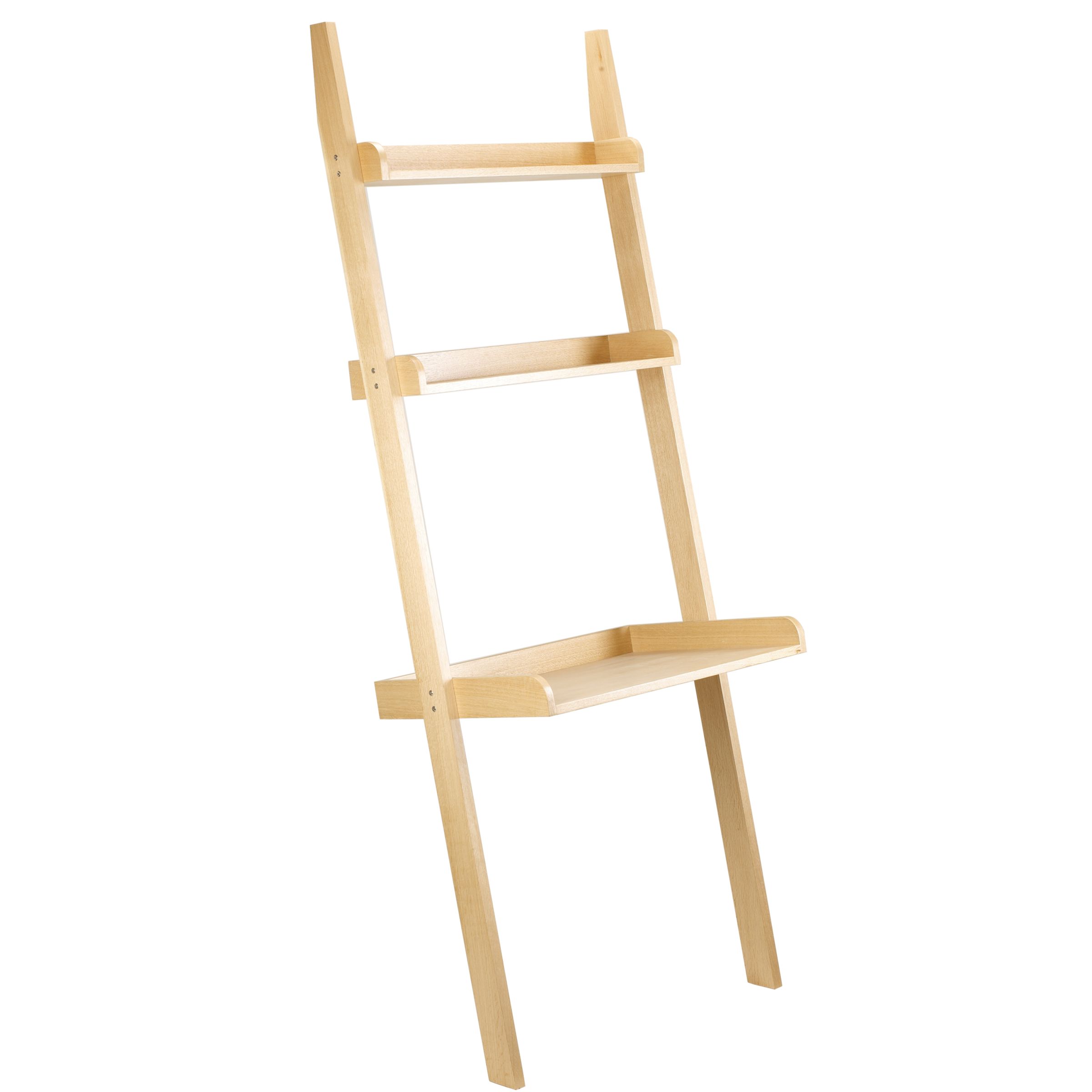 John Lewis Pisa Desk & Shelving Unit, Oak John Lewis Pisa Desk & Shelving Unit, Oak