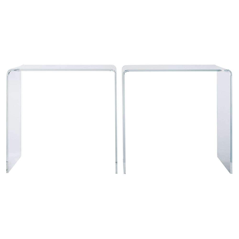 John Lewis Ice Tables, Clear, Set of 2 at John Lewis