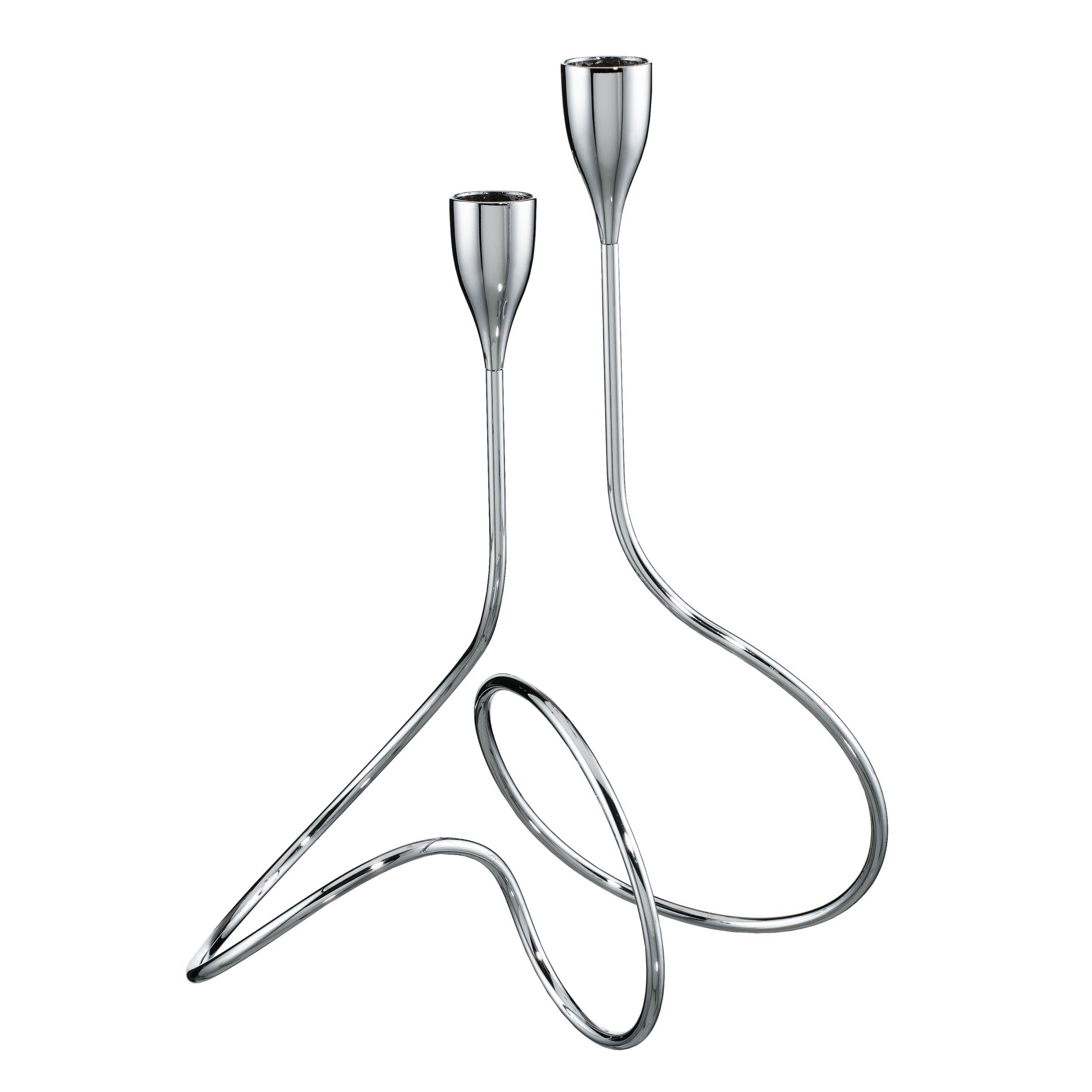 John Lewis Black and Blum Loop Candelabra, Steel