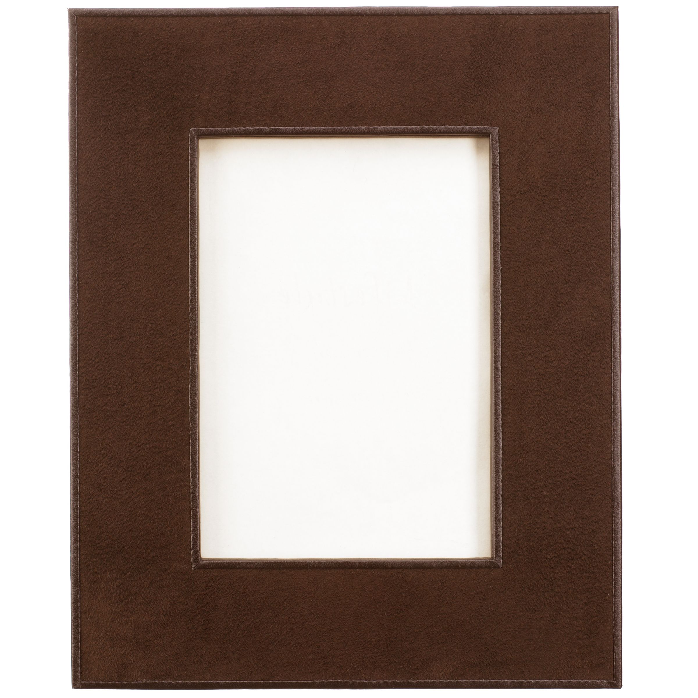 Leather Photo Frame, Chocolate