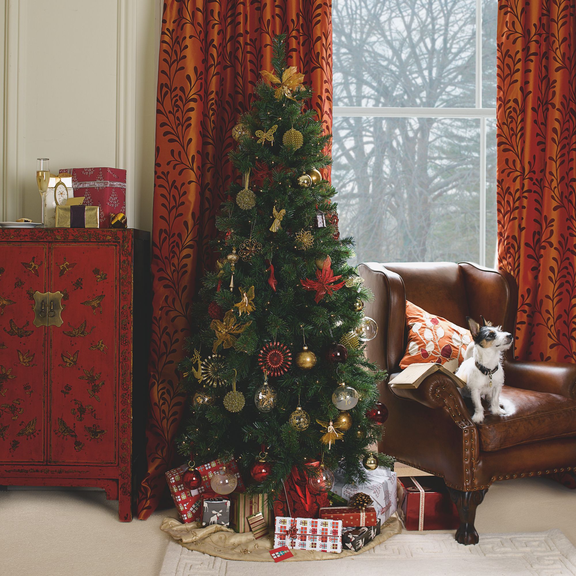 Pre-lit Crystal Tip Christmas Tree