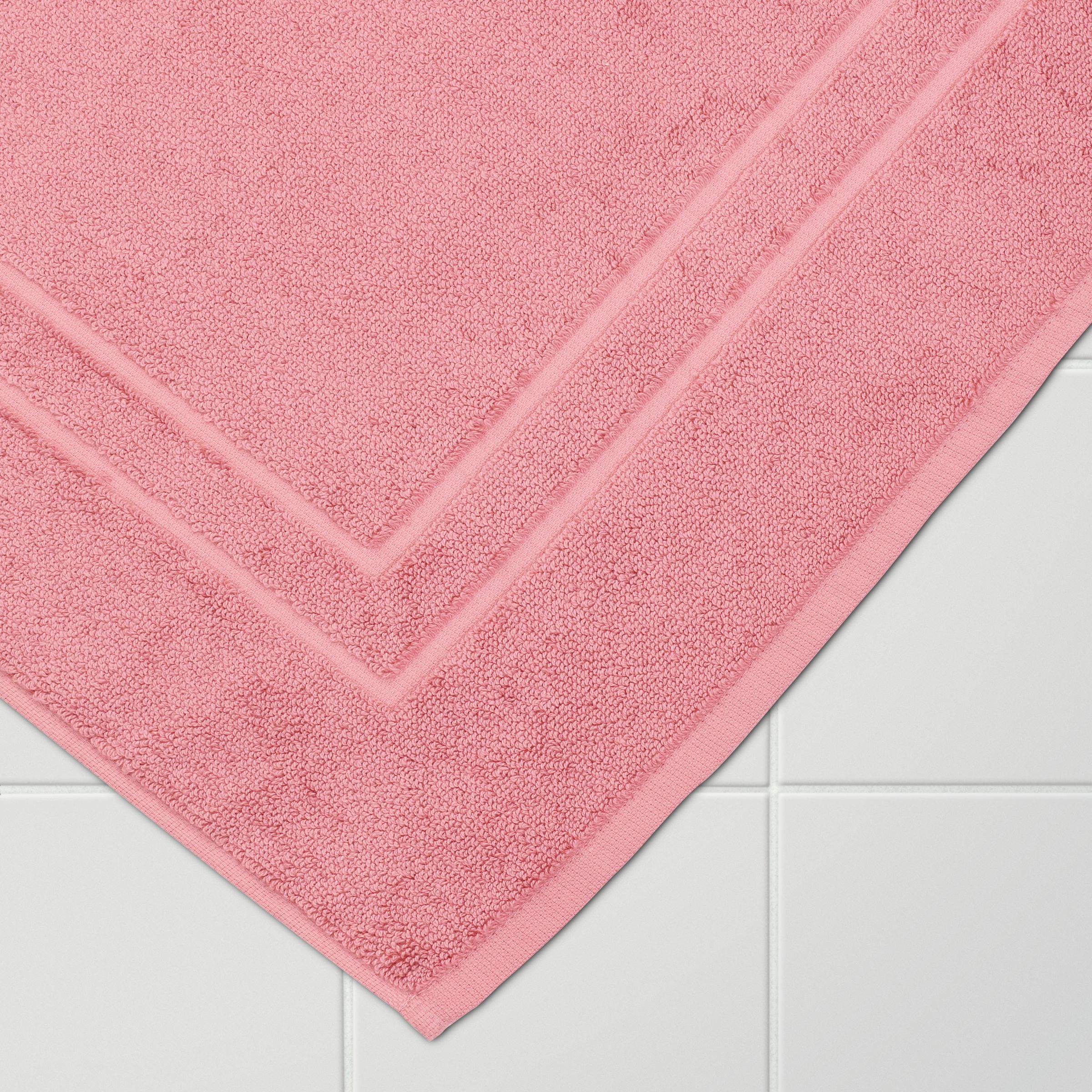 John Lewis Classic Bath Mat, Raspberry