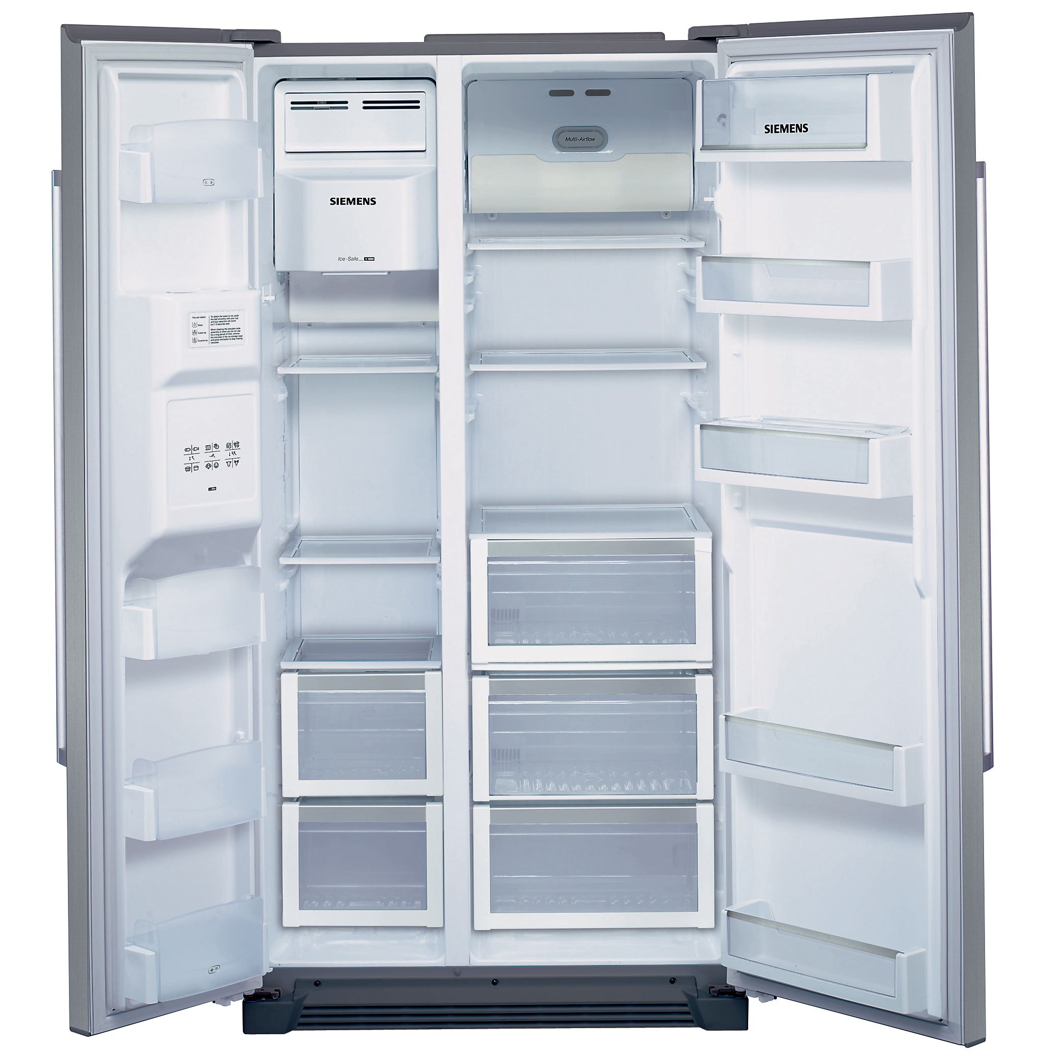 Siemens KA58NA40GB American Style Fridge Freezer Stainless Steel
