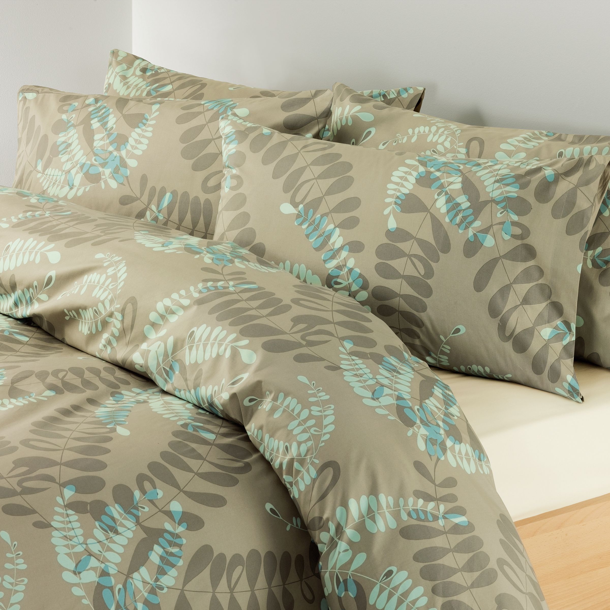 John Lewis Arbre Standard Pillowcase, Taupe