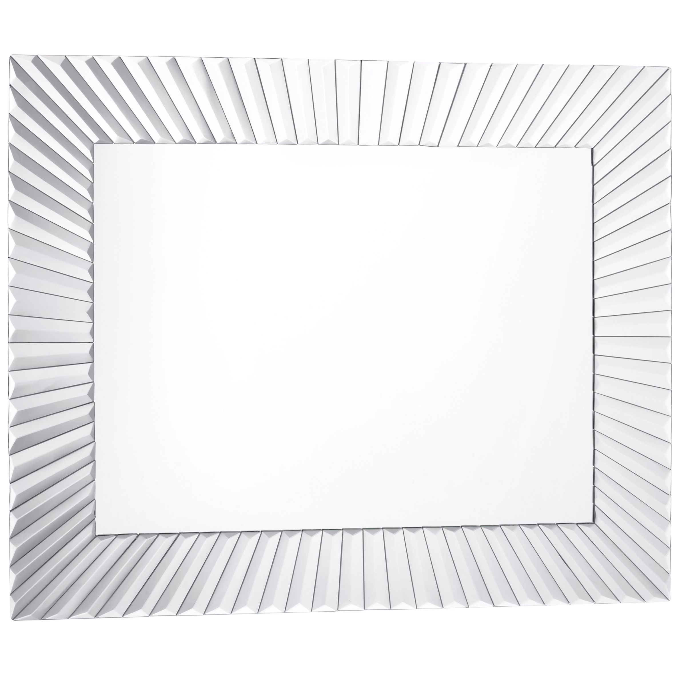 Glass Sunburst Wall Mirror, Rectangular
