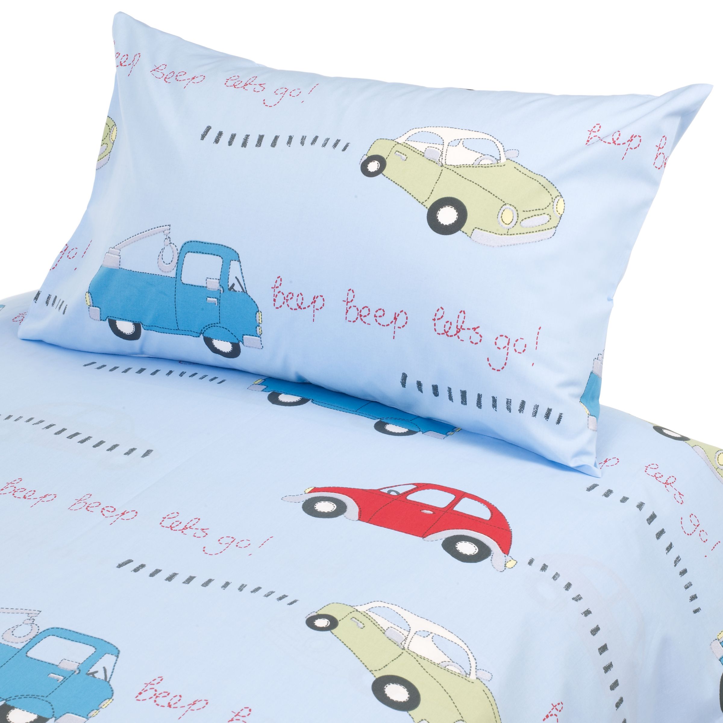 John Lewis Beep Beep Lets Go Duvet Cover Set