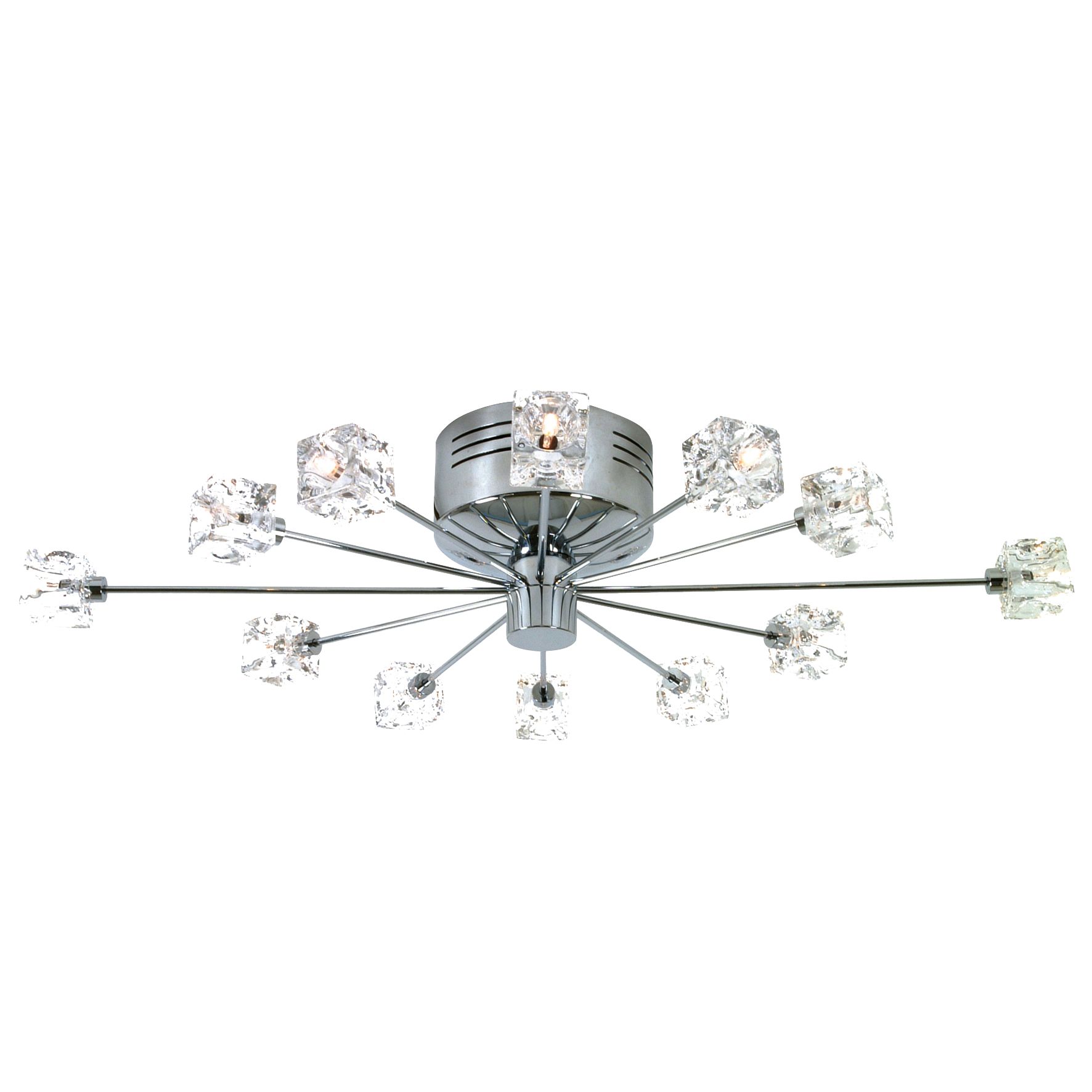 Crysta Ceiling Light, 12 Arm