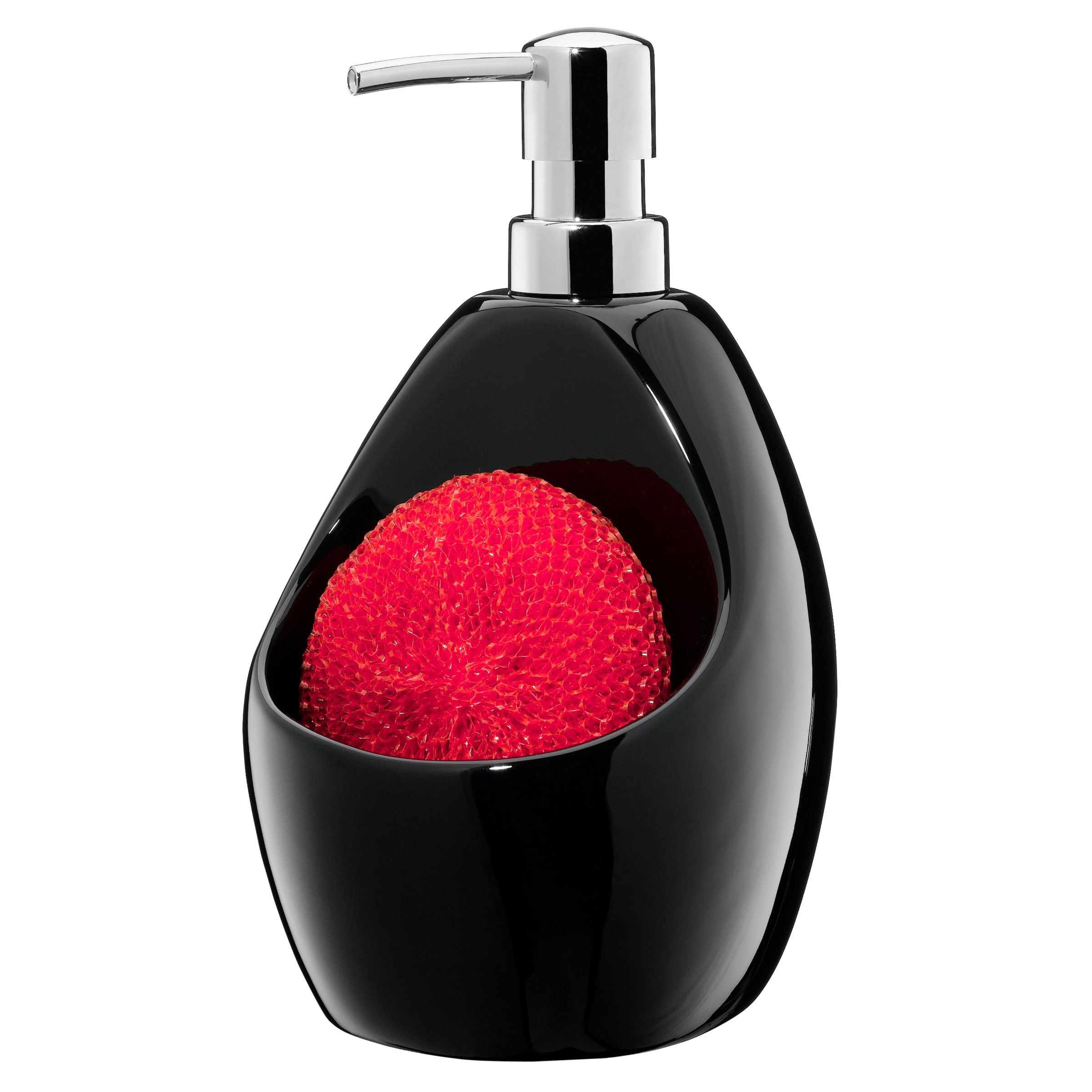 Joey Soap Pump and Scrubby Holder Black