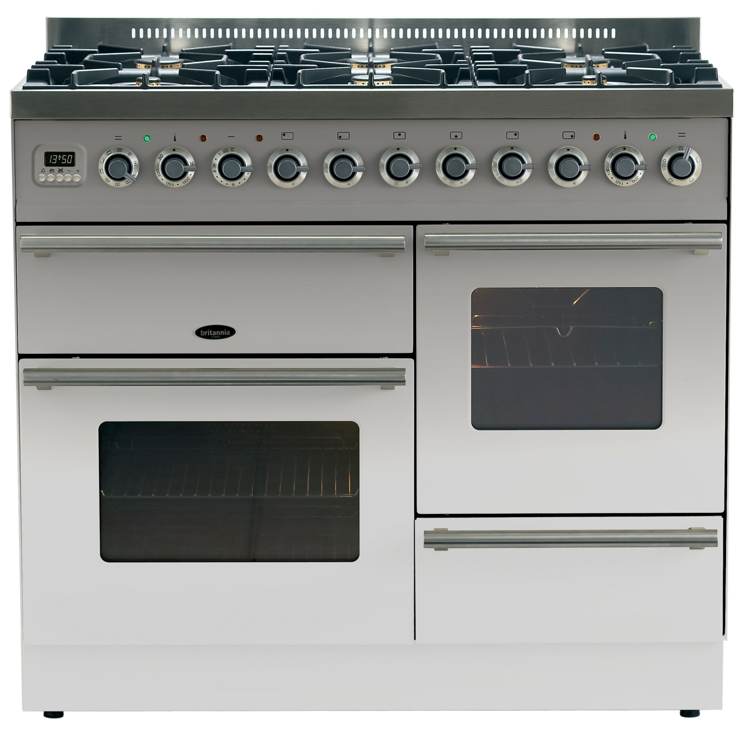 Britannia Sigma XG Range Cooker, Stainless Steel, SI-10XG6-SLX-S at John Lewis