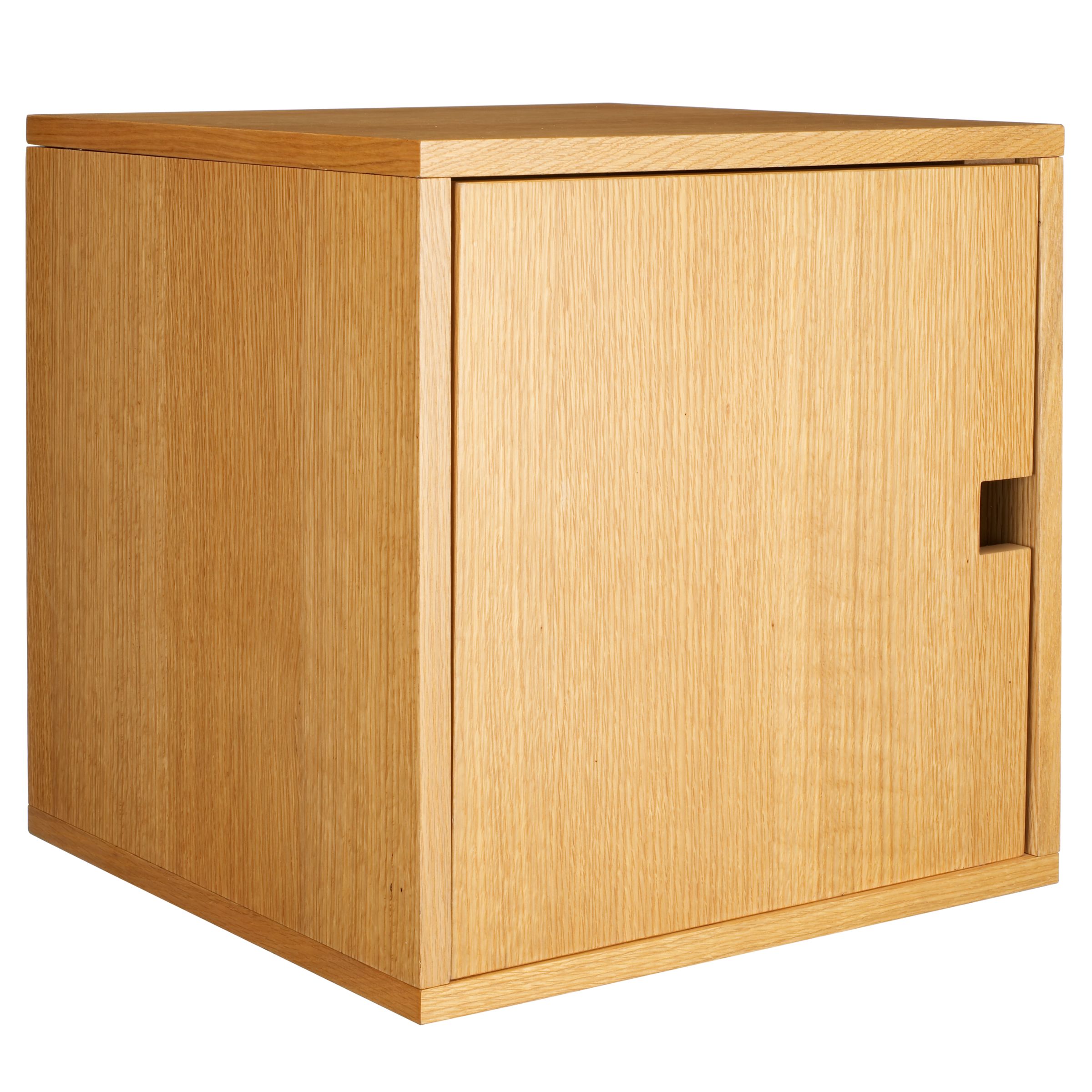 John Lewis Geo Modular Cabinet Cube, Oak