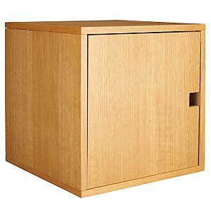 John Lewis Geo Modular Cabinet Cube, Oak
