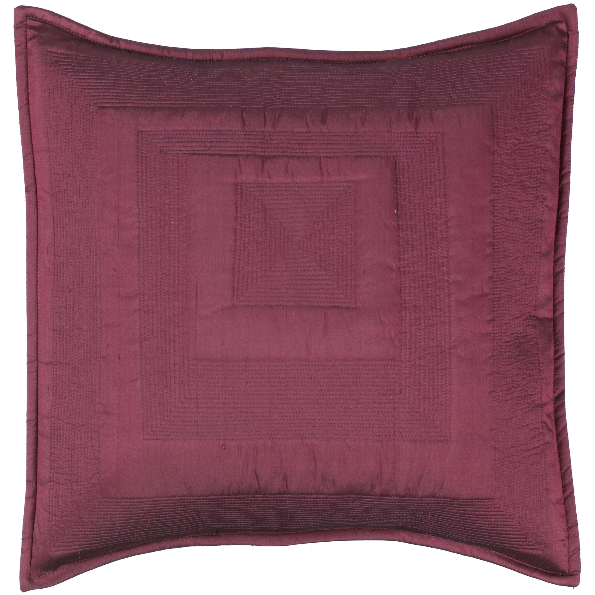 39Bed by Conran39 Silk Cushion Burgundy