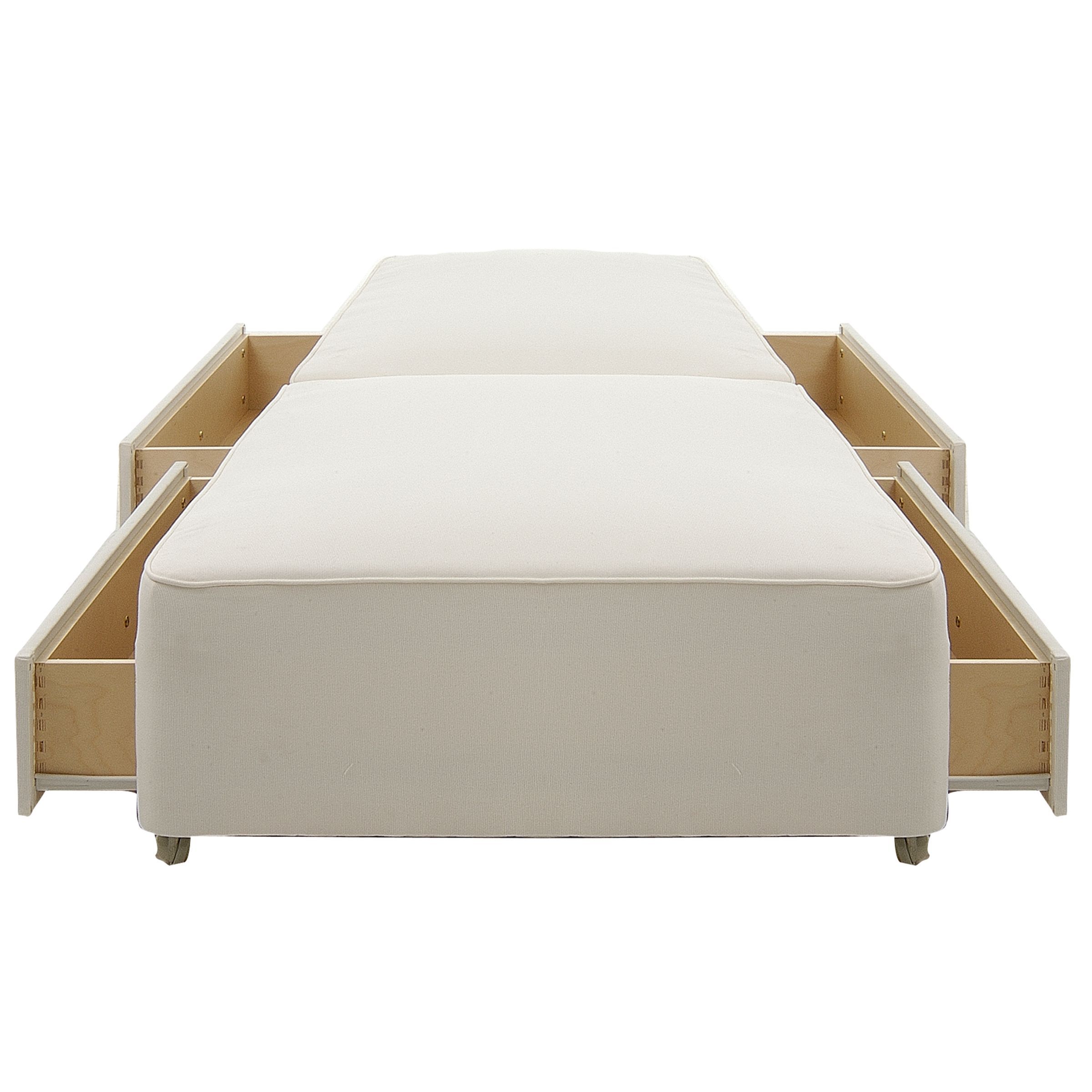 John Lewis True Edge 1000 Drawer Divan Base, Single at JohnLewis