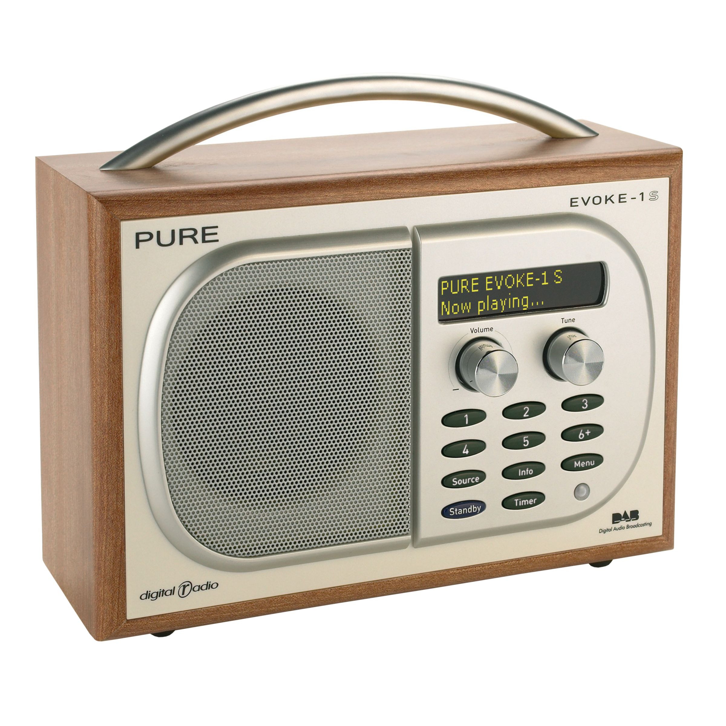 PURE Evoke 1S DAB Radio Cherry