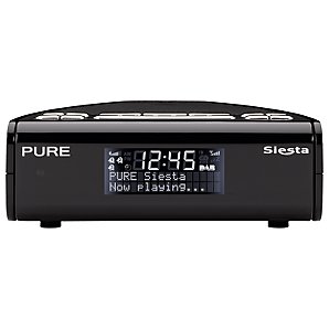 PURE Siesta DAB Digital Clock Radio, Black