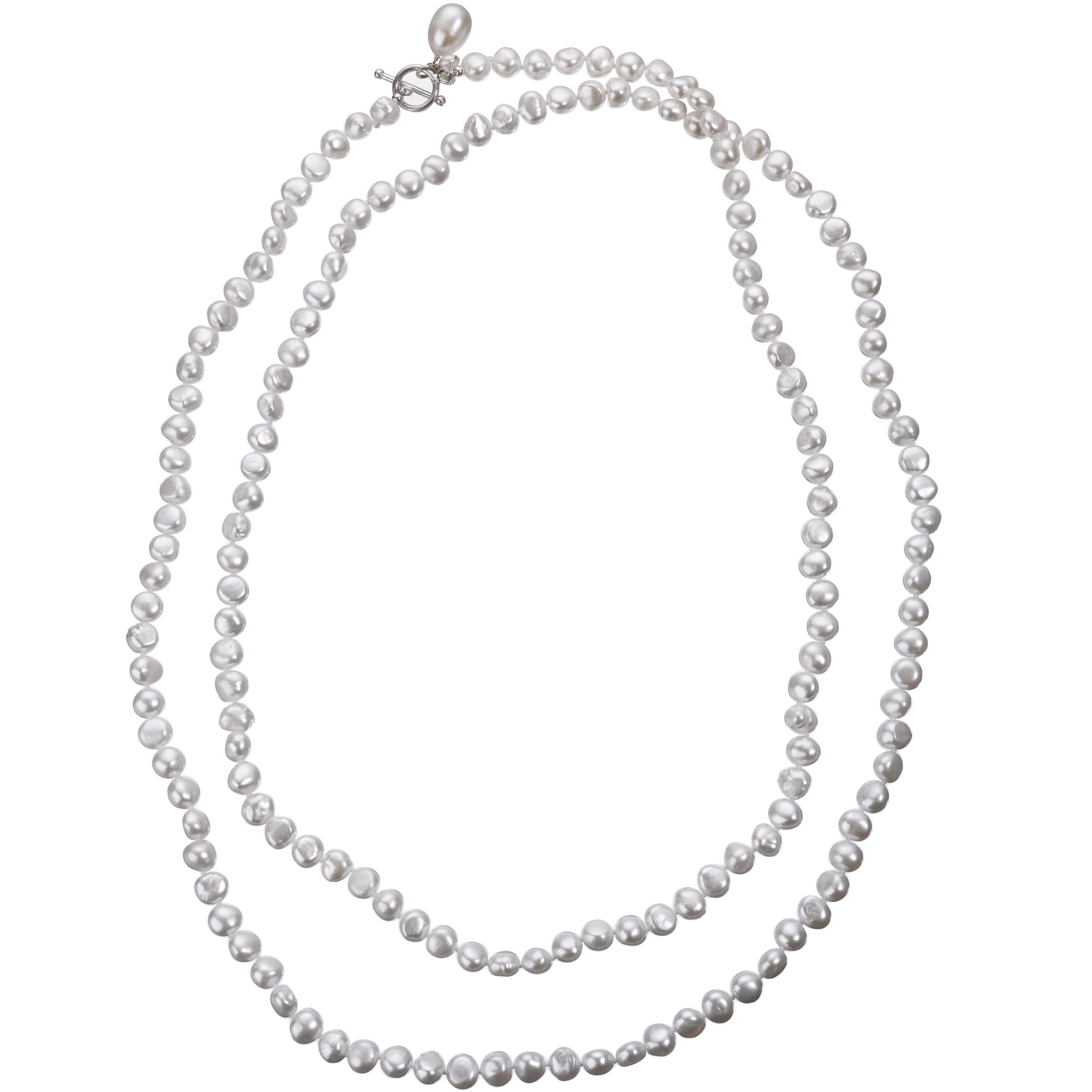 Long Freshwater Pearl Necklace