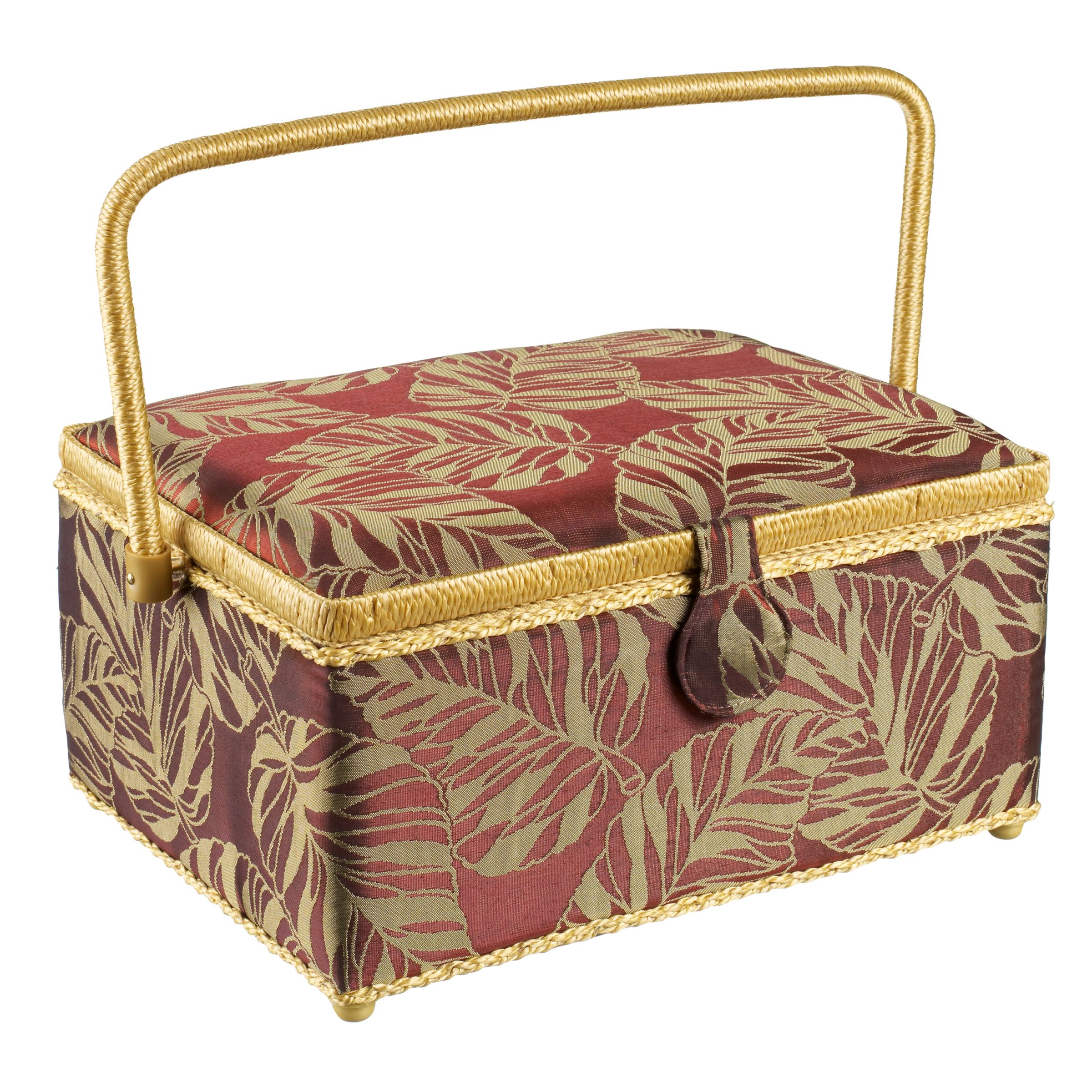 John Lewis Giant Leaf Sewing Basket Large Rectangular