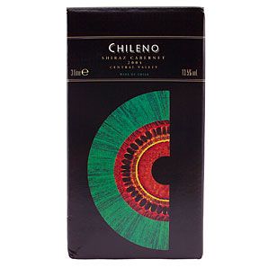Chileno Shiraz / Cabernet Sauvignon 2004 Central Valley, Chile, 3 Litre Box (Pack of 4)