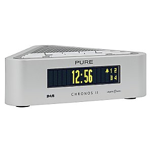 PURE Chronos II DAB Digital Clock Radio, Silver