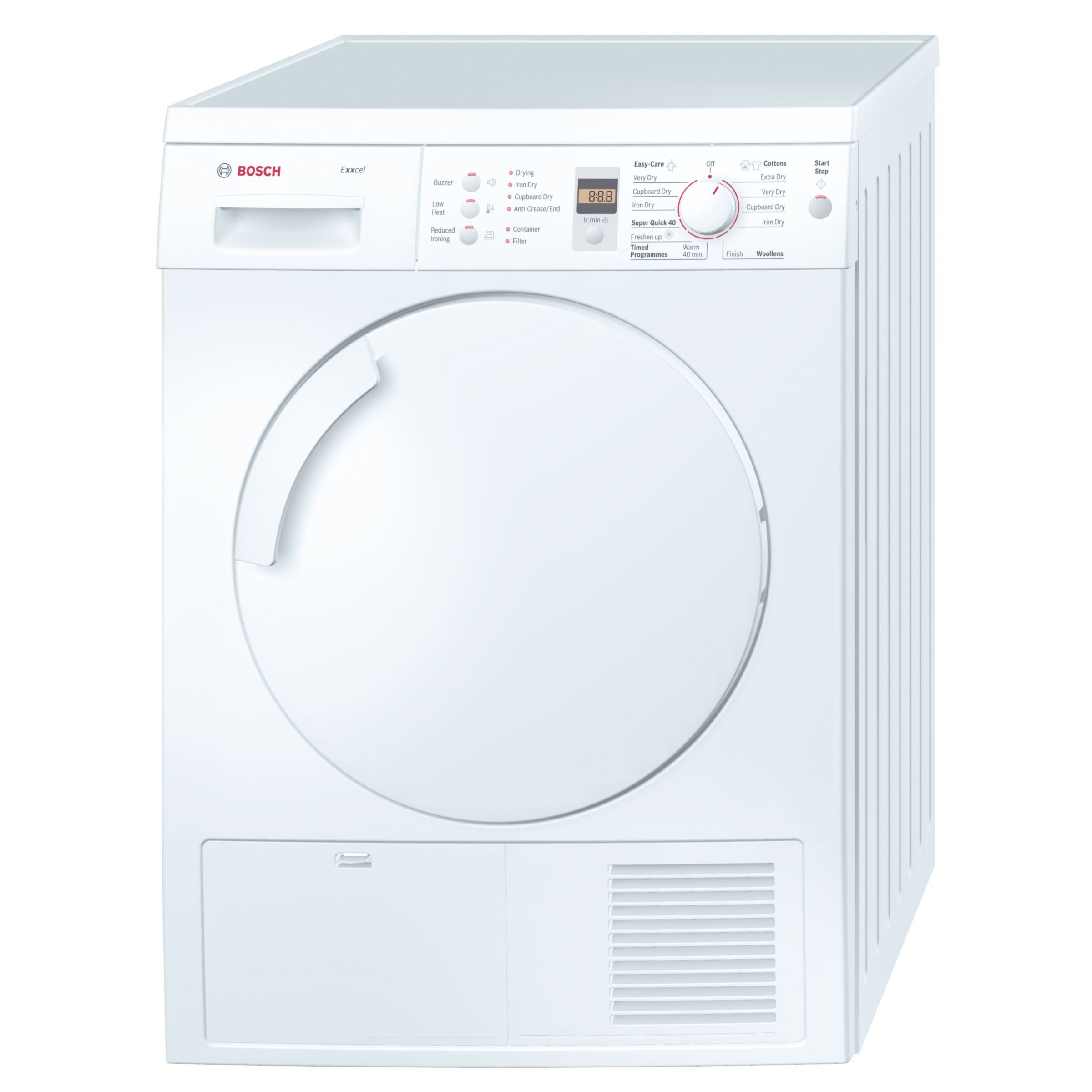 Bosch Exxcel WTE84307 Sensor Condenser Tumble Dryer White Express Delivery
