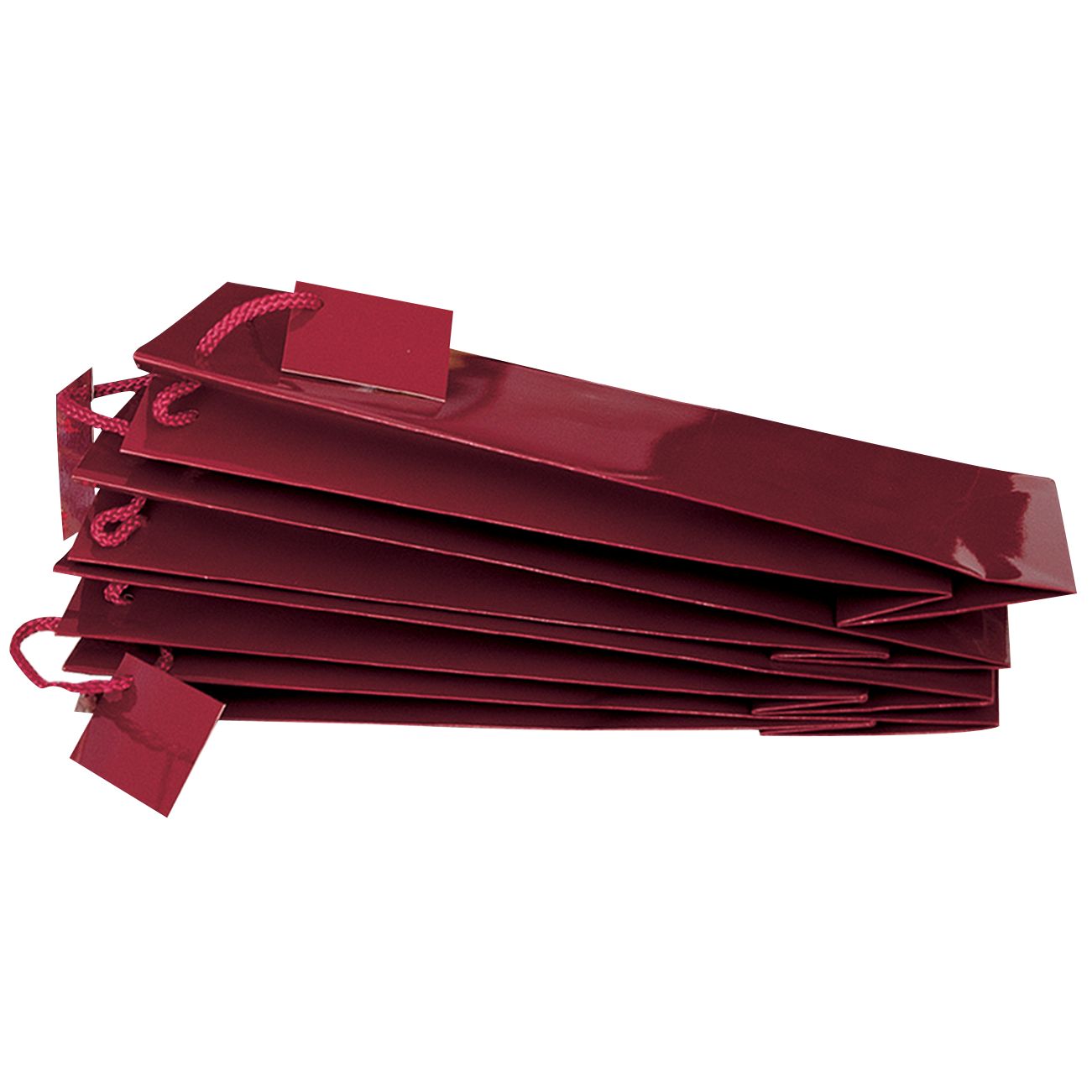 12 Red Bottle Bags and Gift Tags