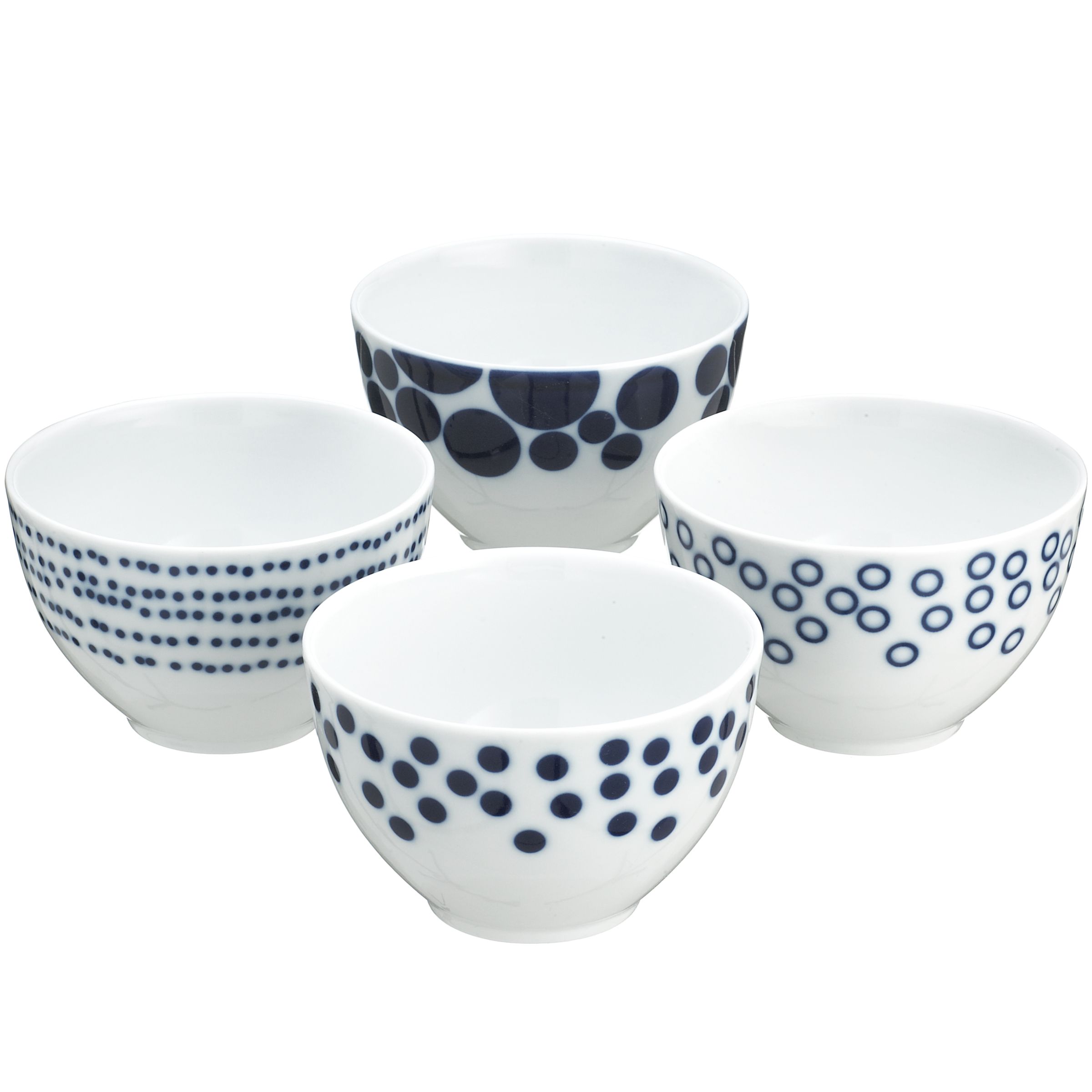 John Lewis Spots Bowls 11cm Set of 4