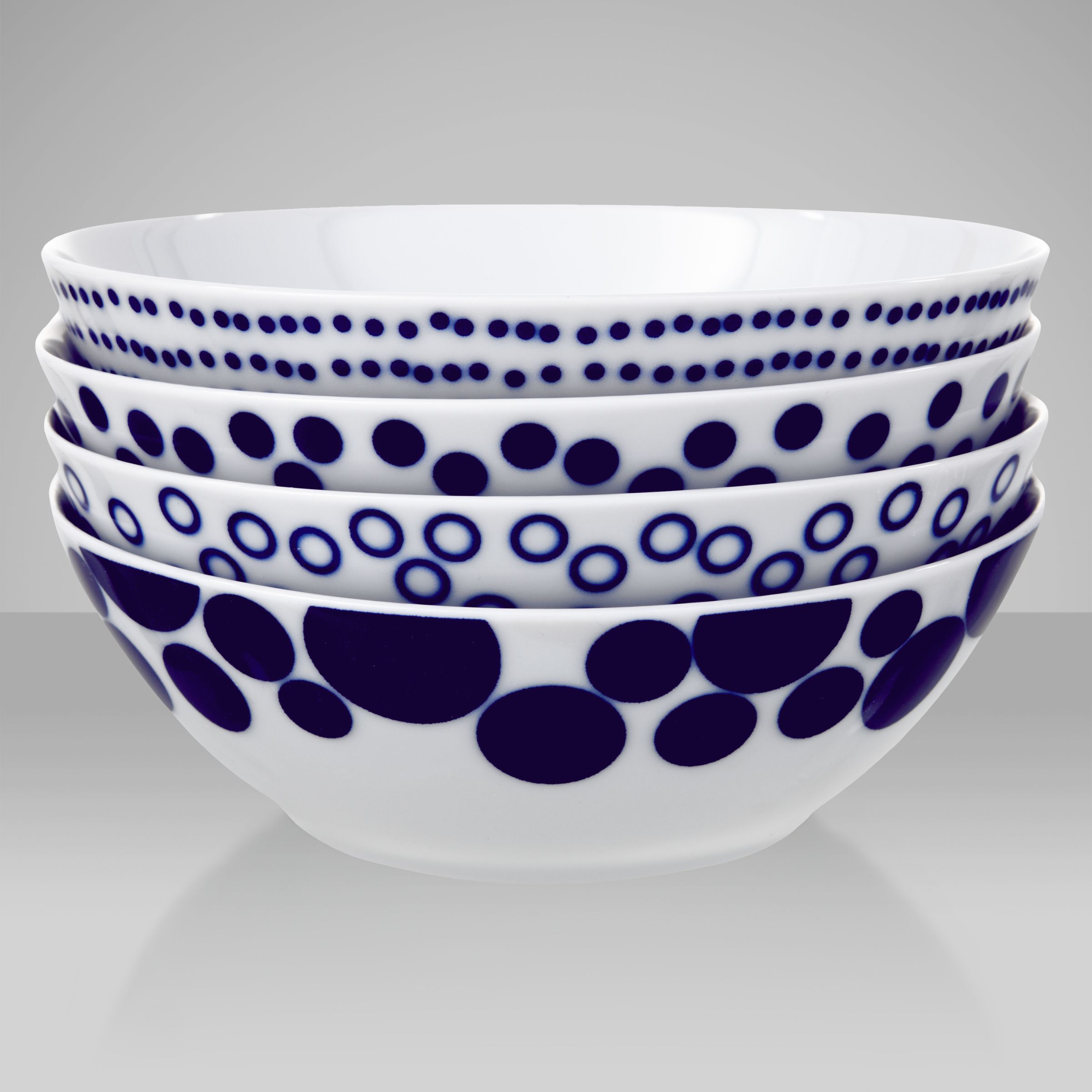 Spots Bowls, 17cm, Set of 4