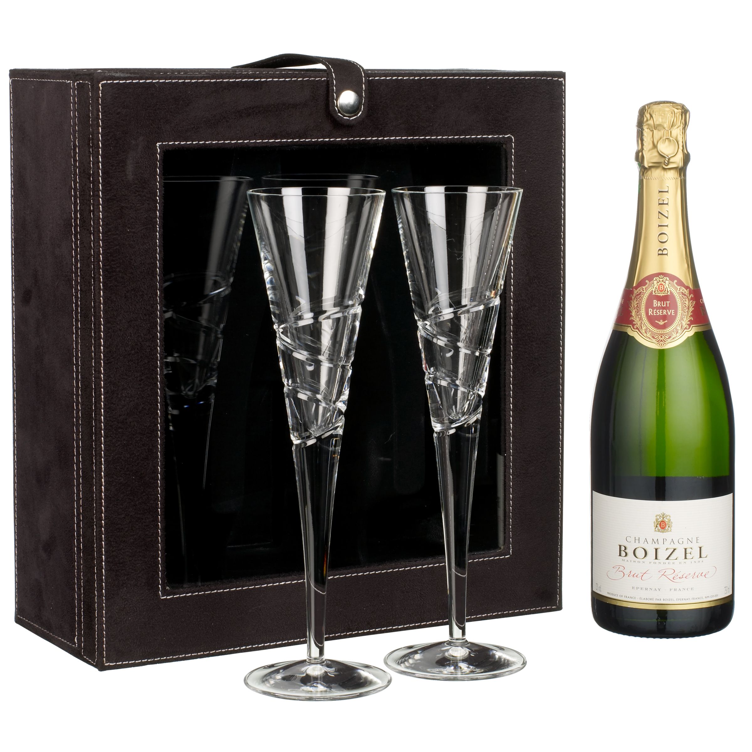Henriot Champagne and Glasses Set