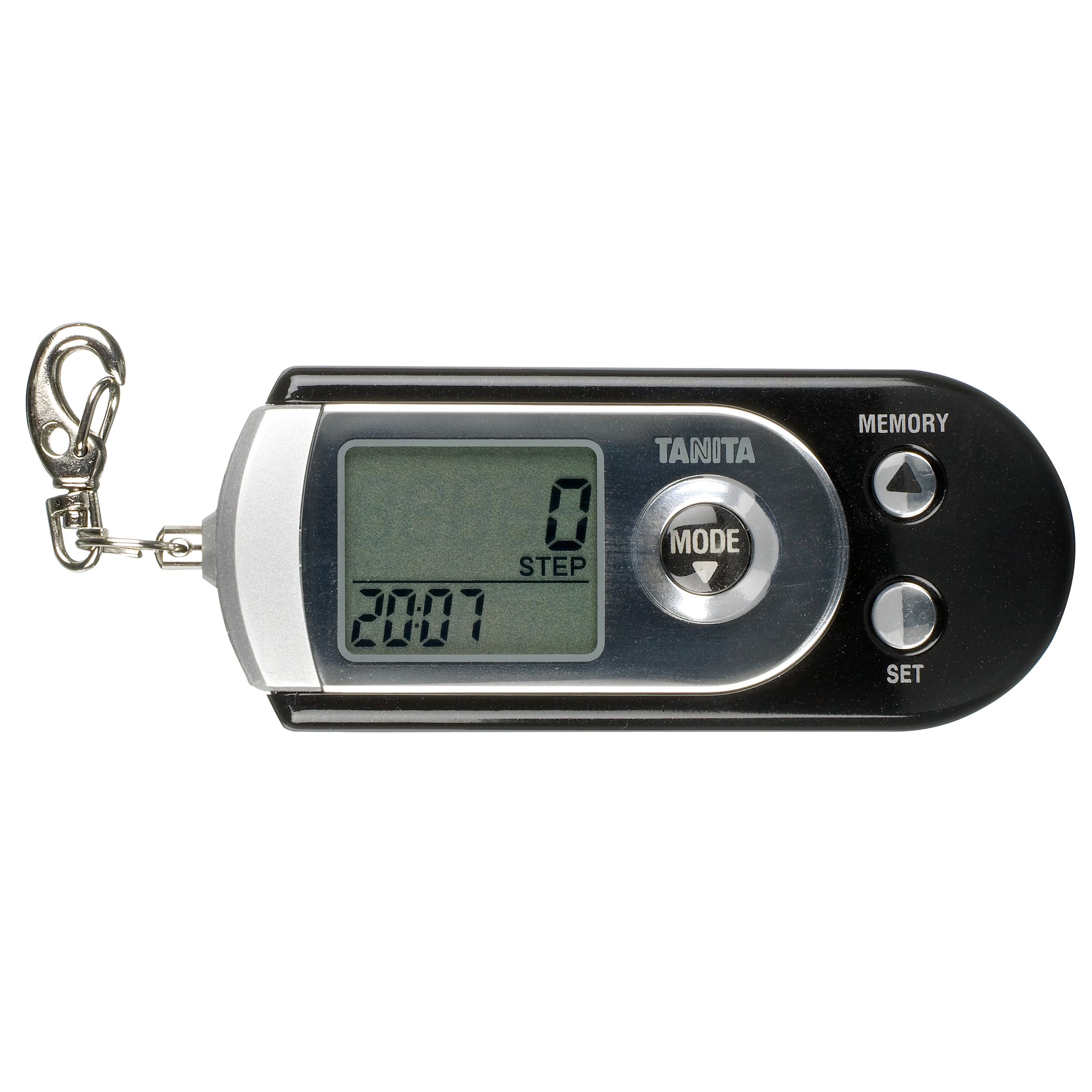 Tanita 3 Axis Pedometer, Black/Silver