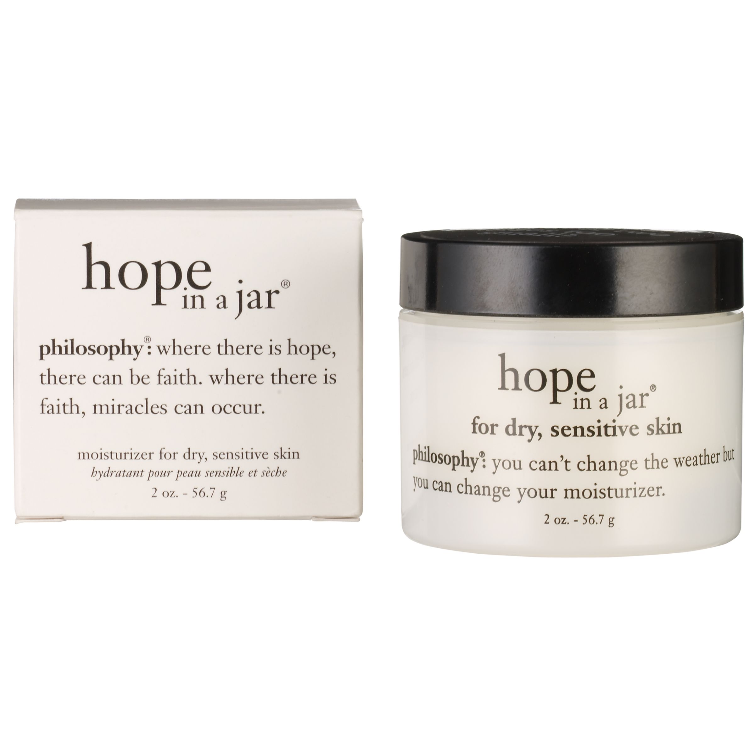 Philosophy Hope In A Jar, Dry And Sensitive Skin, 56.7g