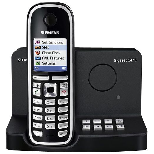 Siemens Gigaset C475 Digital Cordless Telephone and Answer Machine, Single DECT