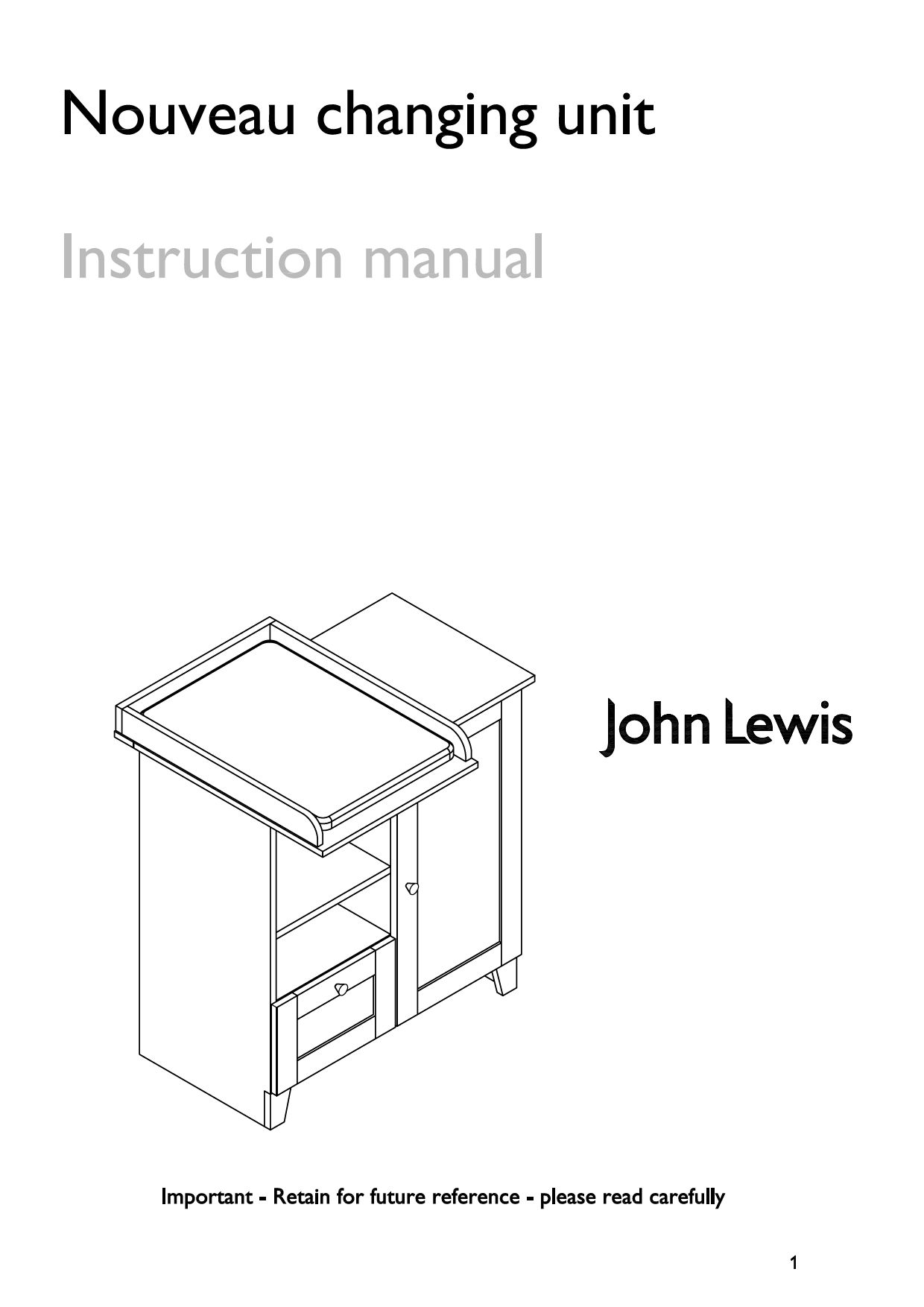 John Lewis Nouveau Changing Unit, Ivory