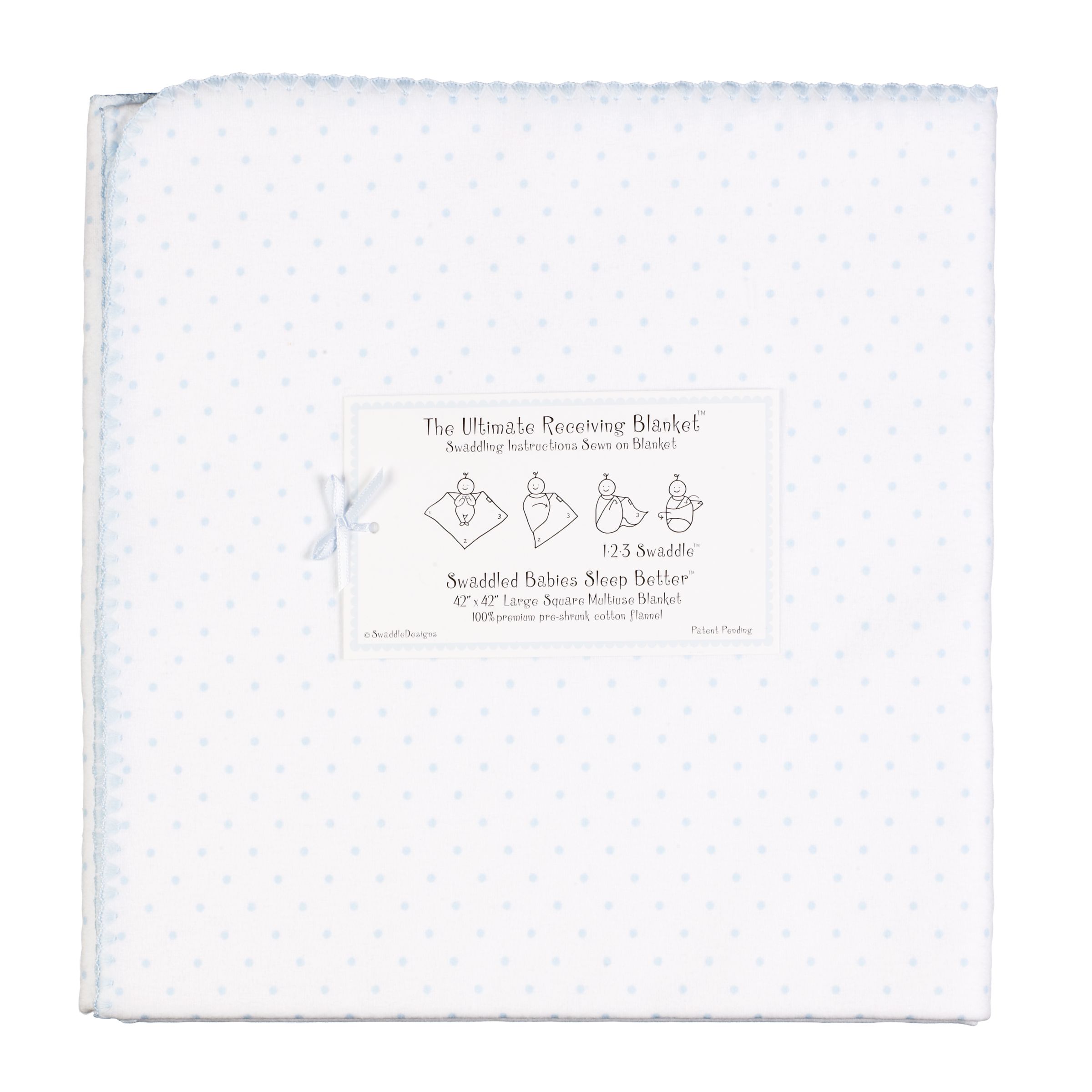 Swaddling Blanket Blue Spot