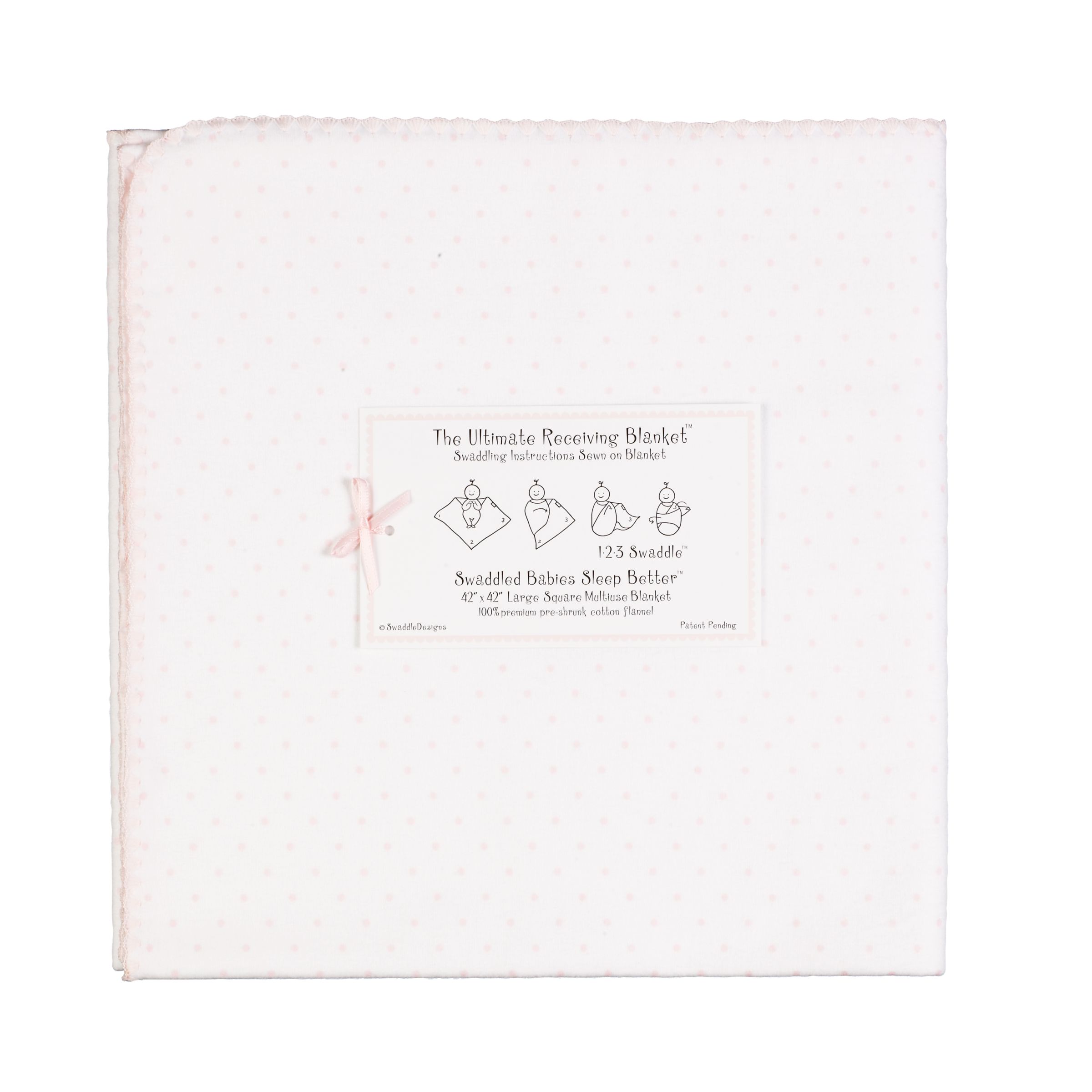 Swaddling Blanket Pink Spot
