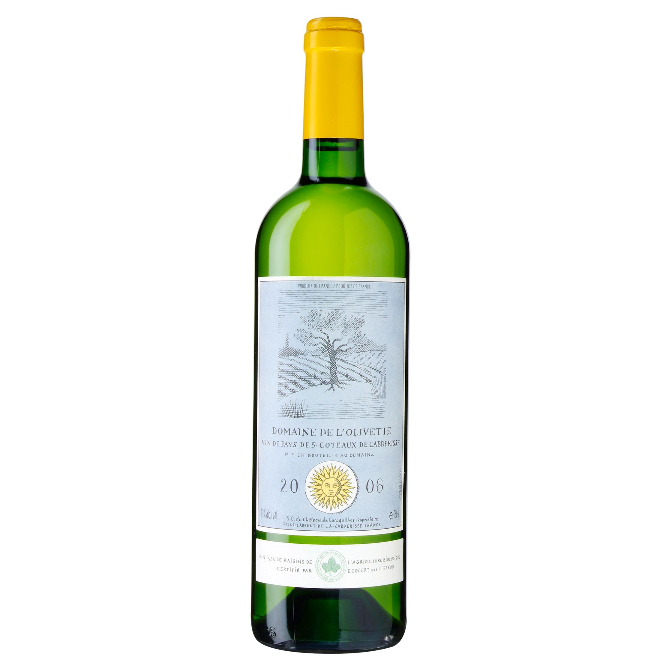 Domaine de l'Oliviette, Organic White 2007 VdP des Côteaux de la Cabrerisse, South of France