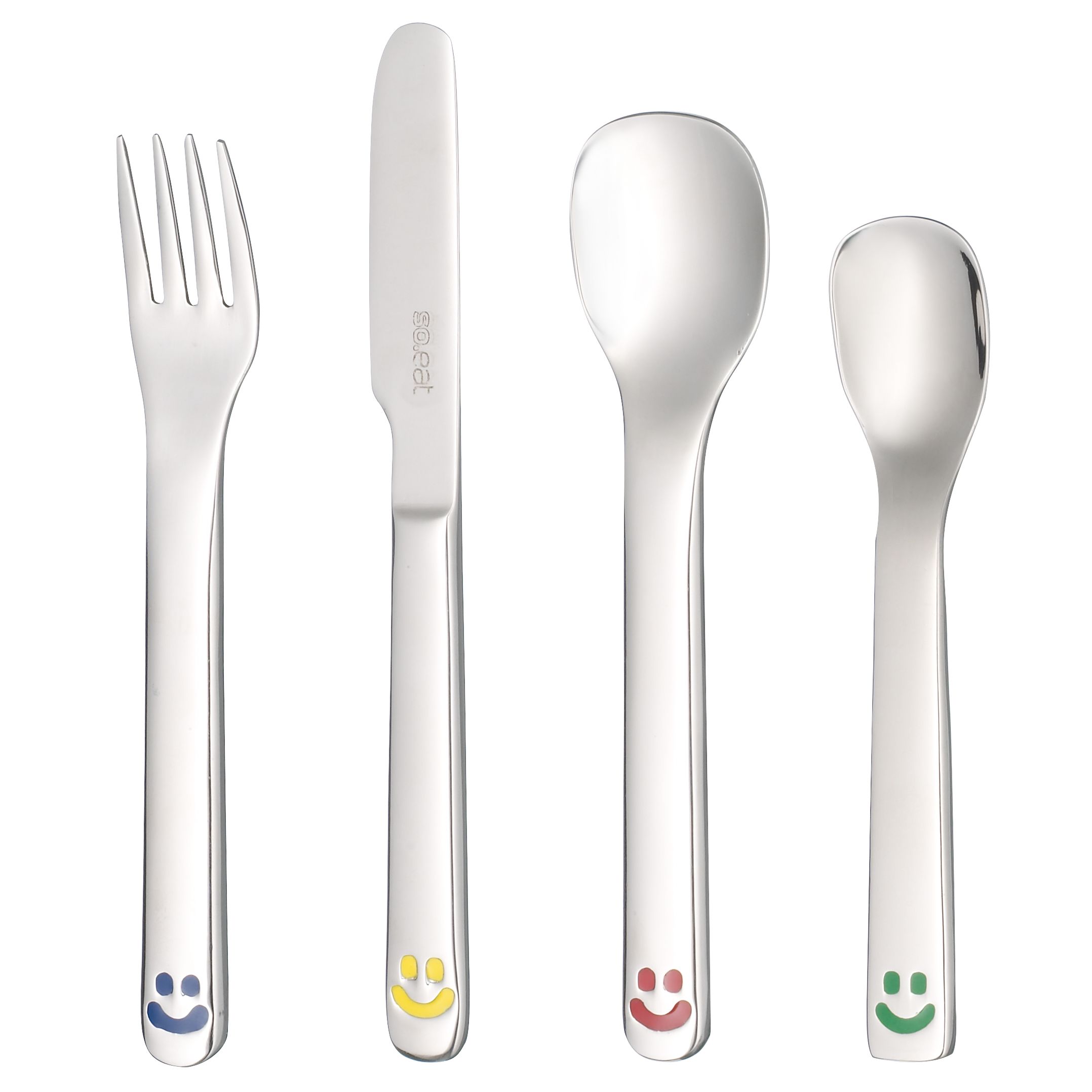 Smile 4 Piece Childrens Cutlery Set