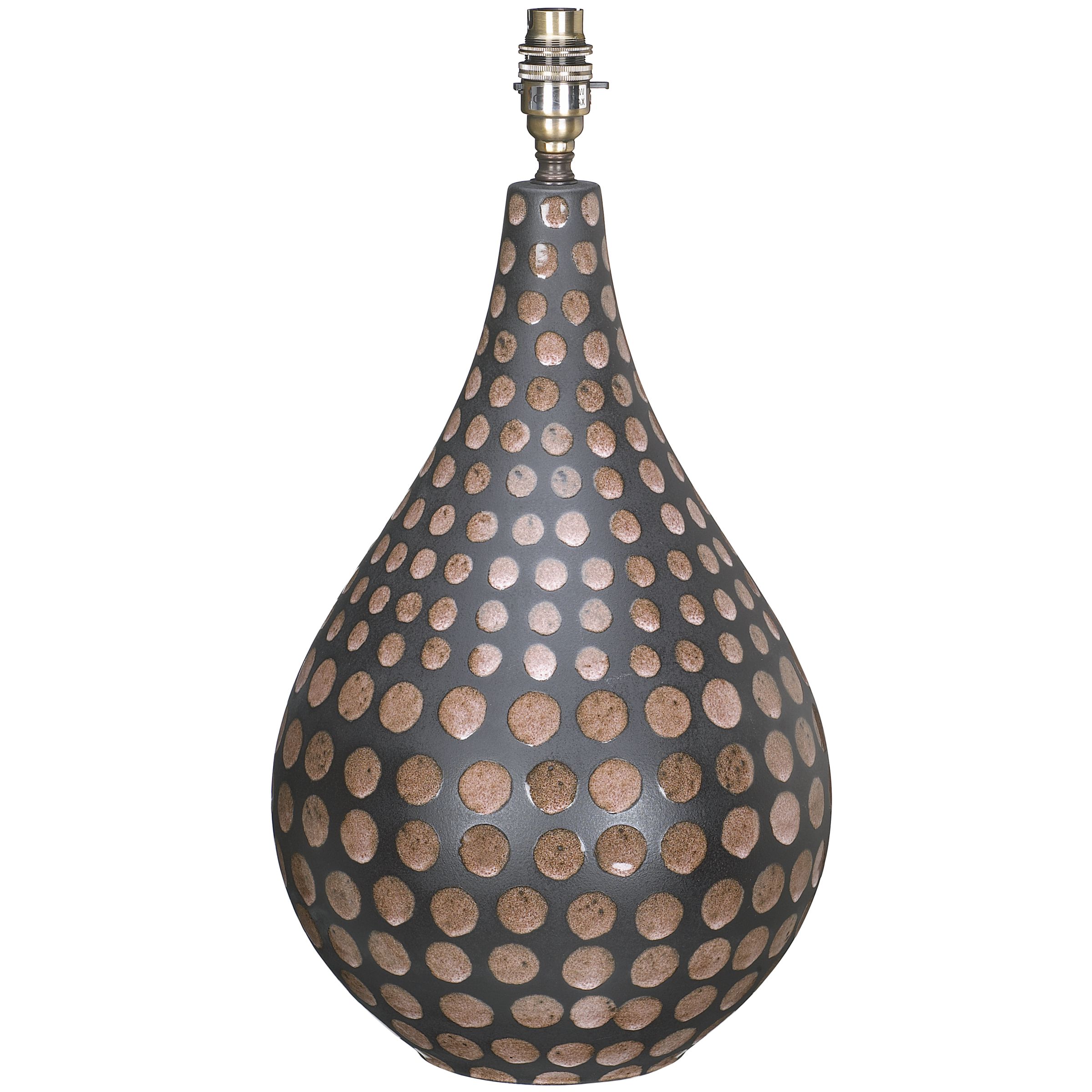 Chocolate Teardrop Lamp Base