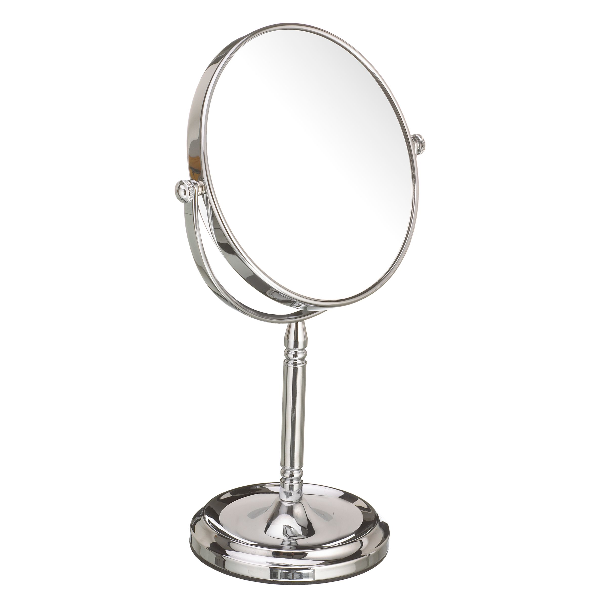 John Lewis Chrome Stand Mirror, 15cm