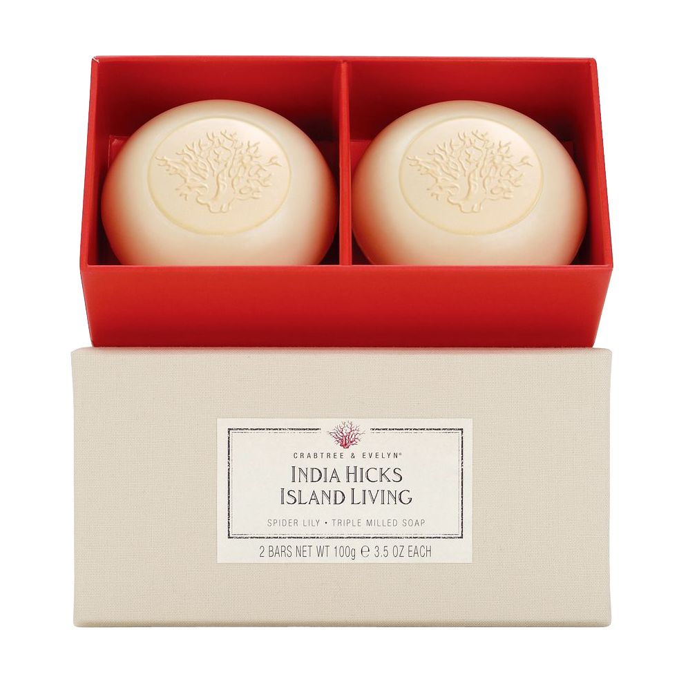 Crabtree & Evelyn India Hicks Island Living Natural Soaps, 2x 100g